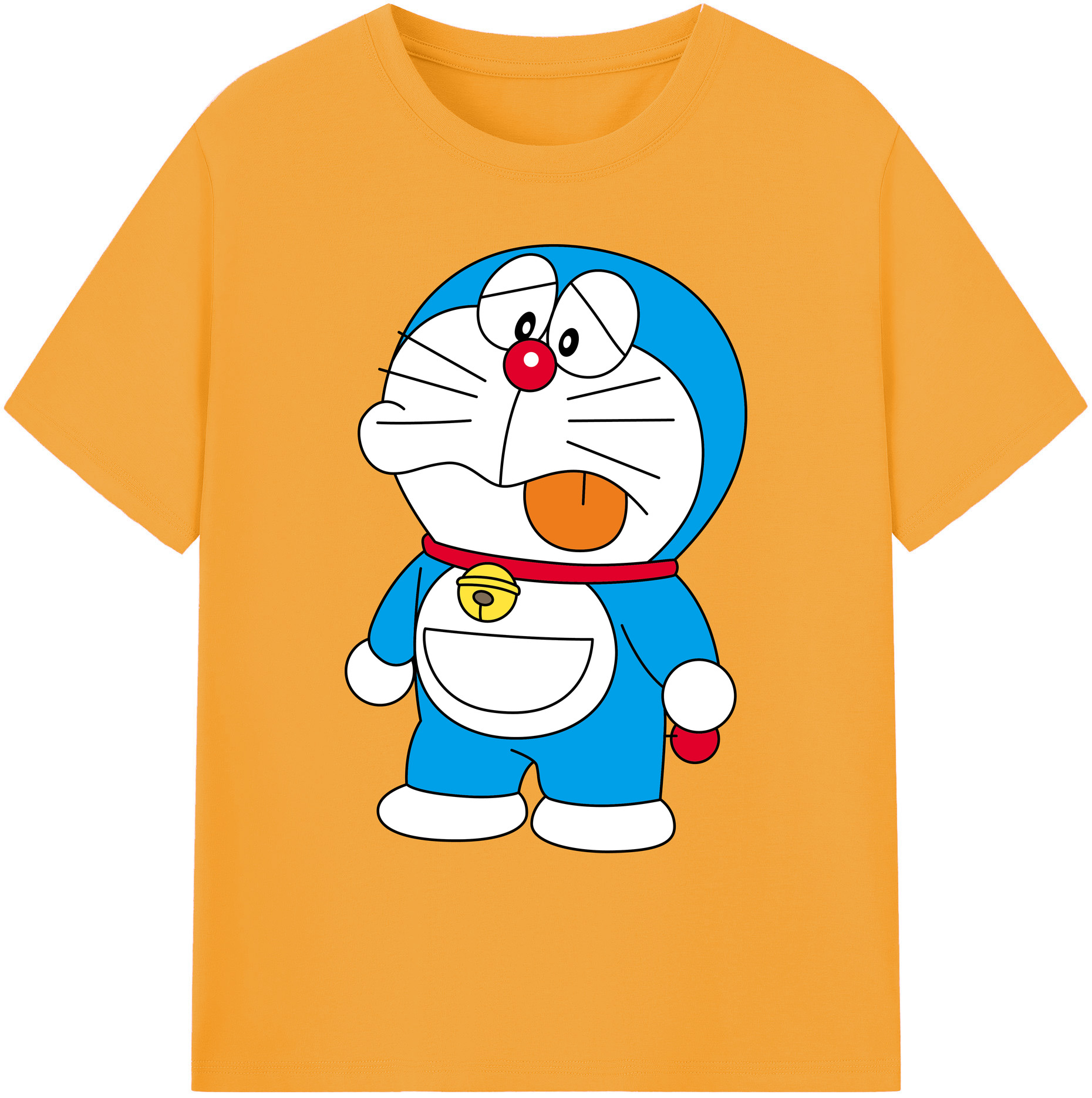 （画像用） ドラえもん Doraemon 綿100％ メンズ半袖Tシャツ｜肌触りやわらか＆通気性