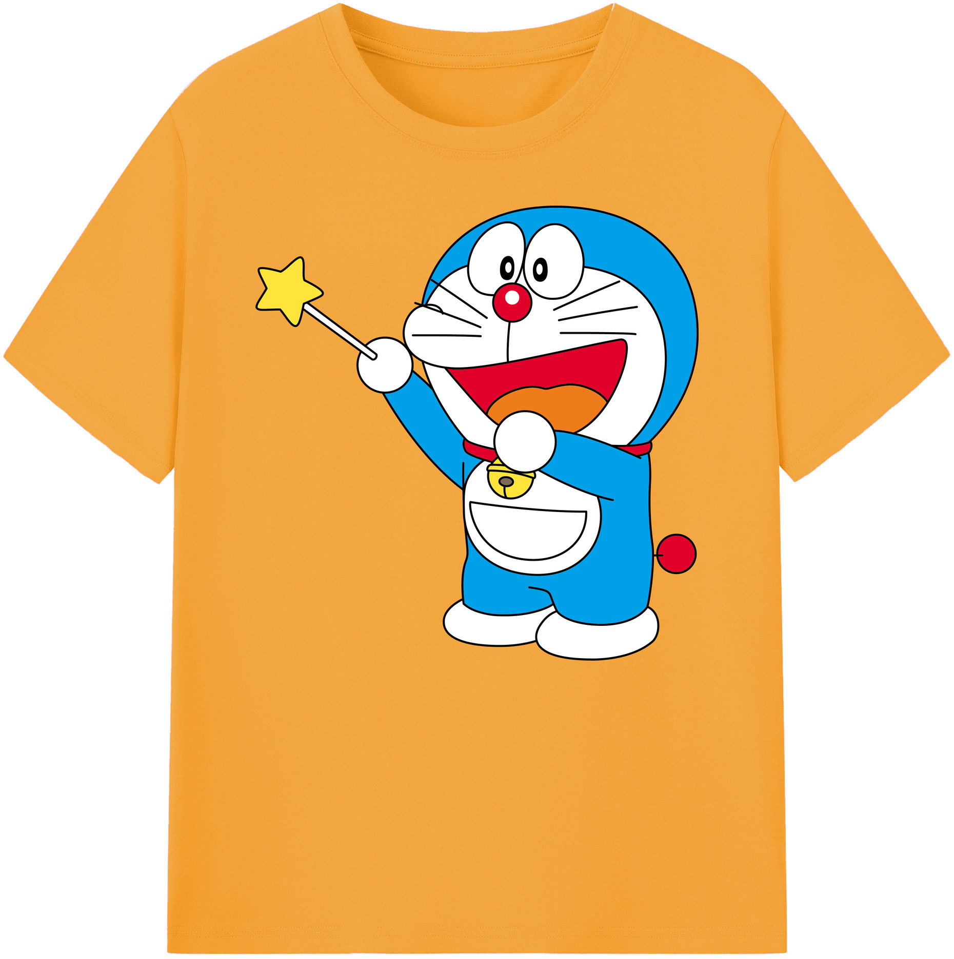 （画像用） ドラえもん Doraemon 綿100％ メンズ半袖Tシャツ｜肌触りやわらか＆通気性