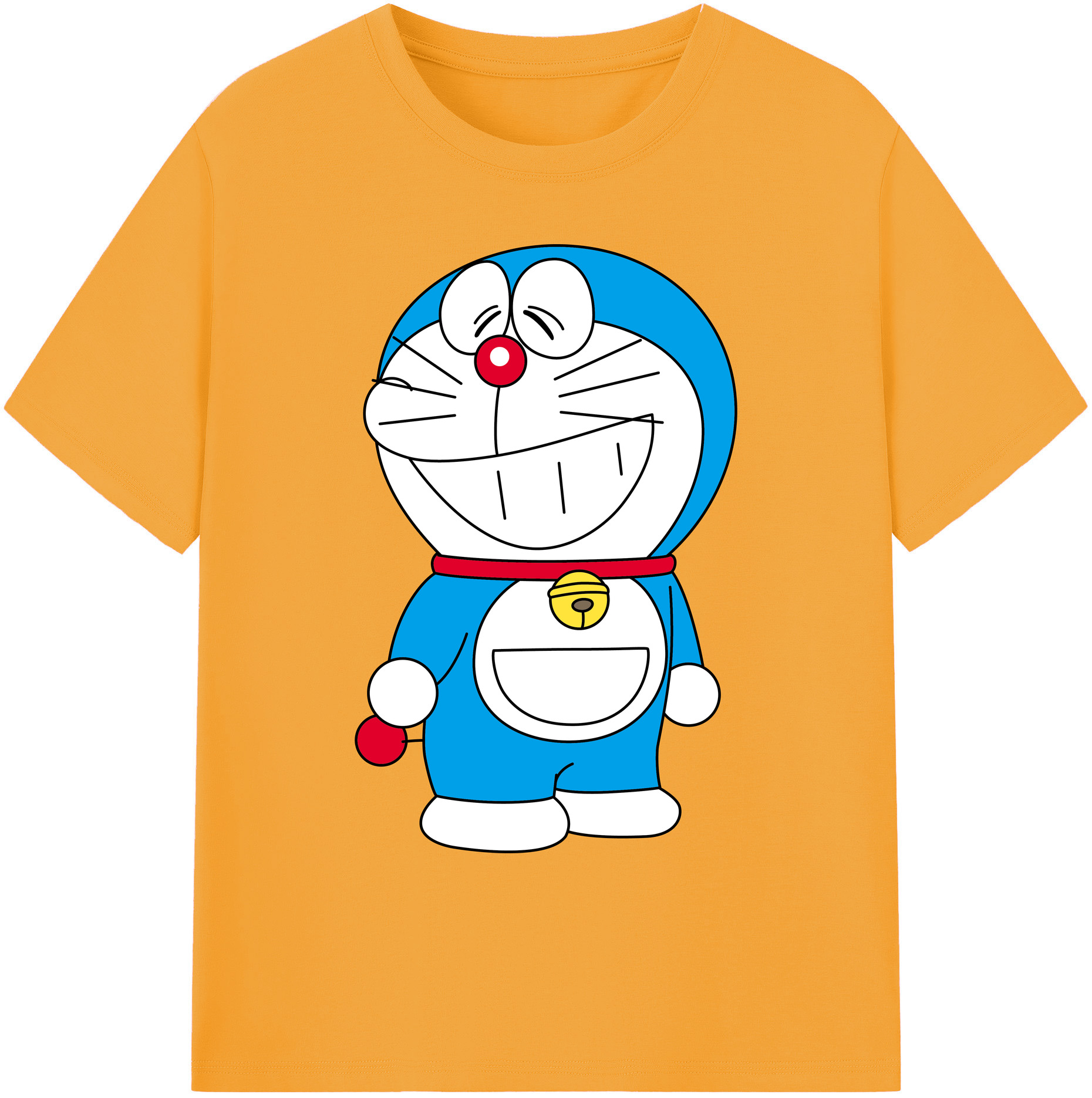 （画像用） ドラえもん Doraemon 綿100％ メンズ半袖Tシャツ｜肌触りやわらか＆通気性