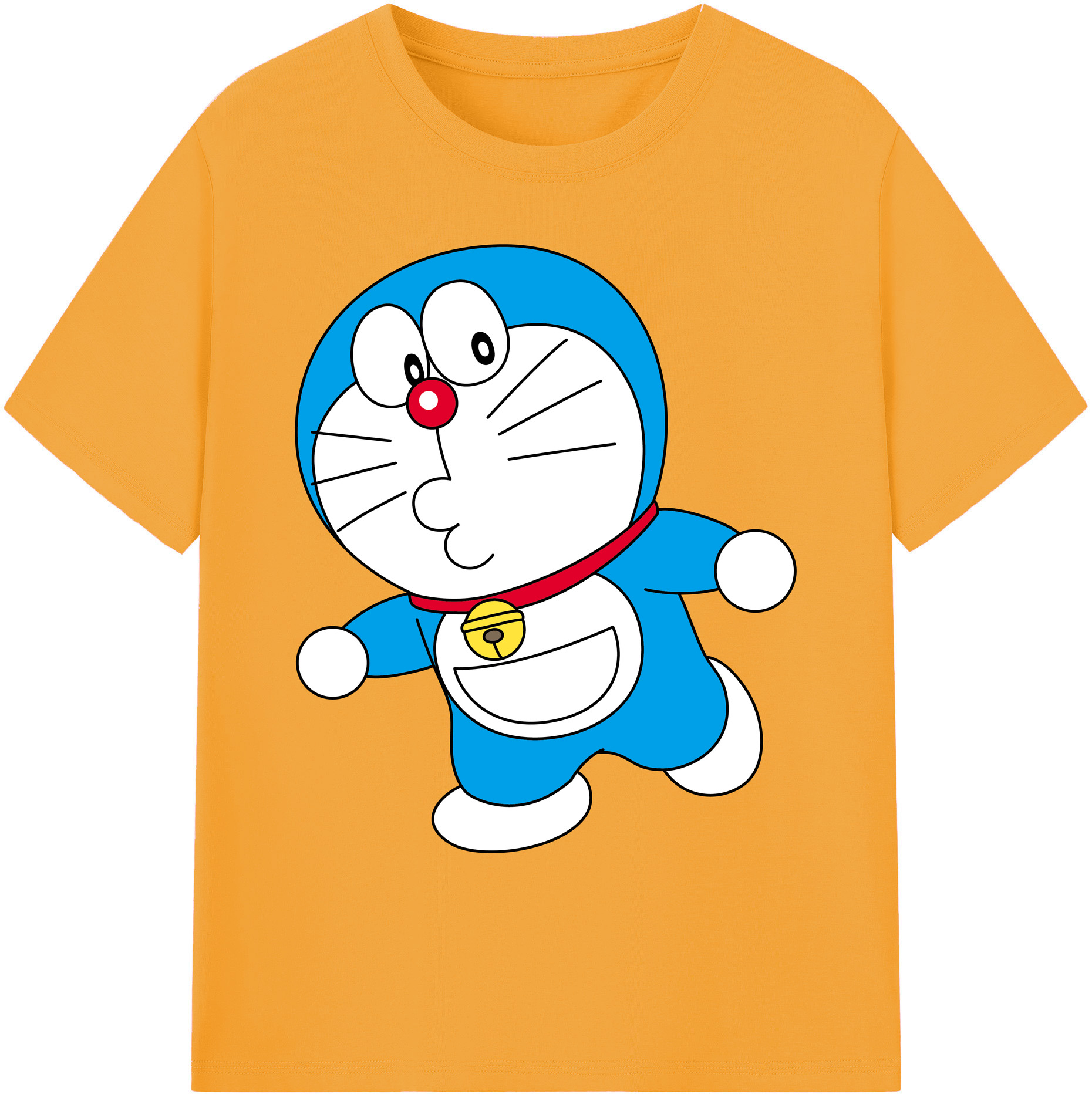 （画像用） ドラえもん Doraemon 綿100％ メンズ半袖Tシャツ｜肌触りやわらか＆通気性