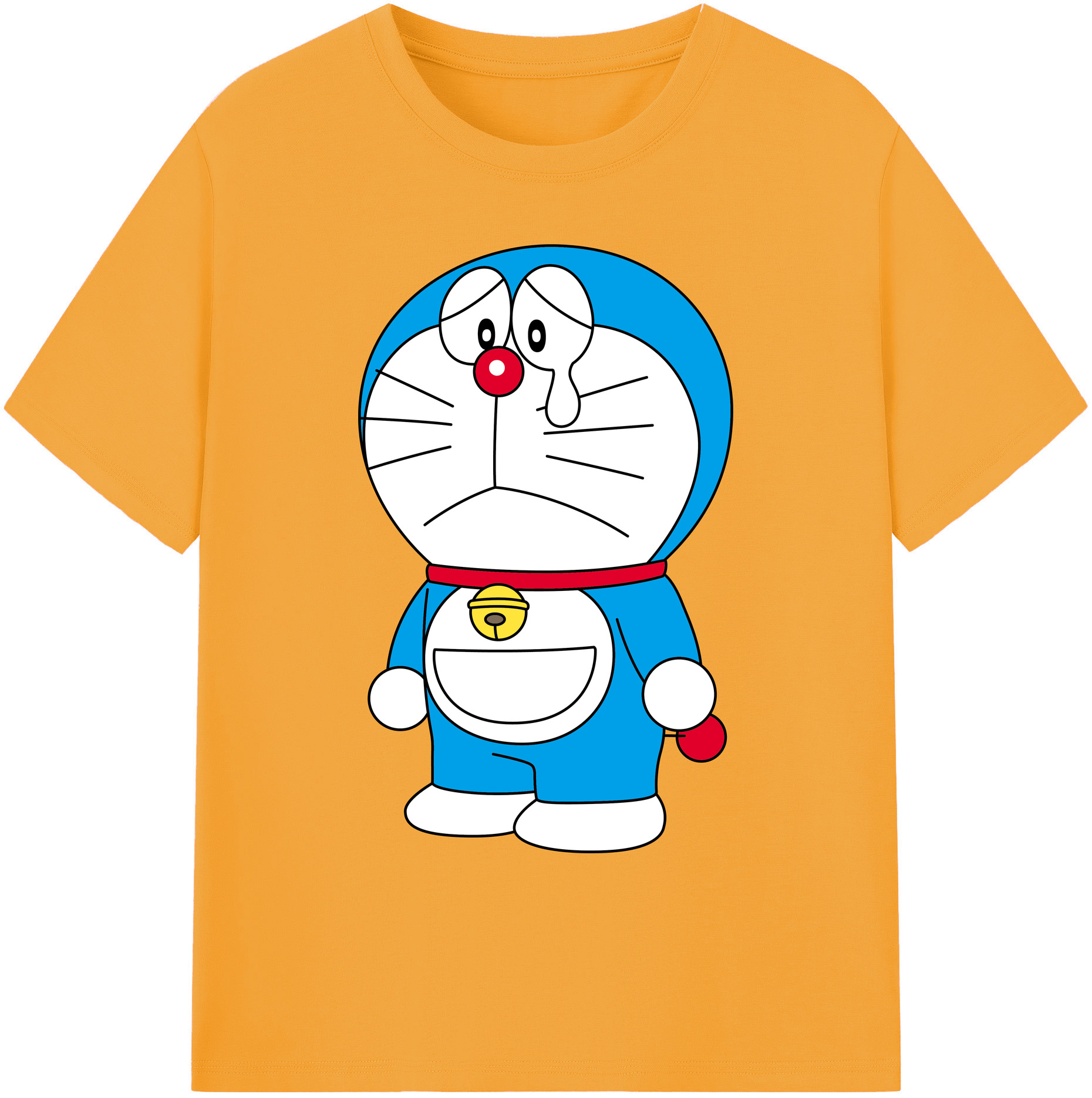 （画像用） ドラえもん Doraemon 綿100％ メンズ半袖Tシャツ｜肌触りやわらか＆通気性