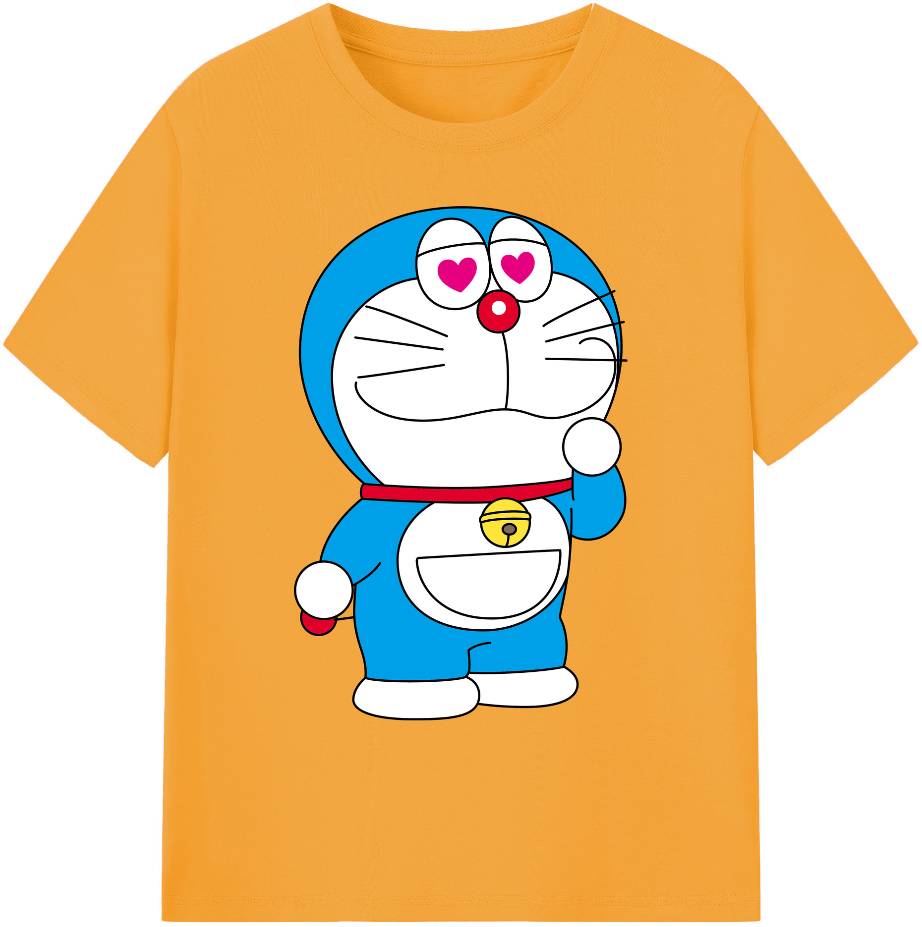 （画像用） ドラえもん Doraemon 綿100％ メンズ半袖Tシャツ｜肌触りやわらか＆通気性
