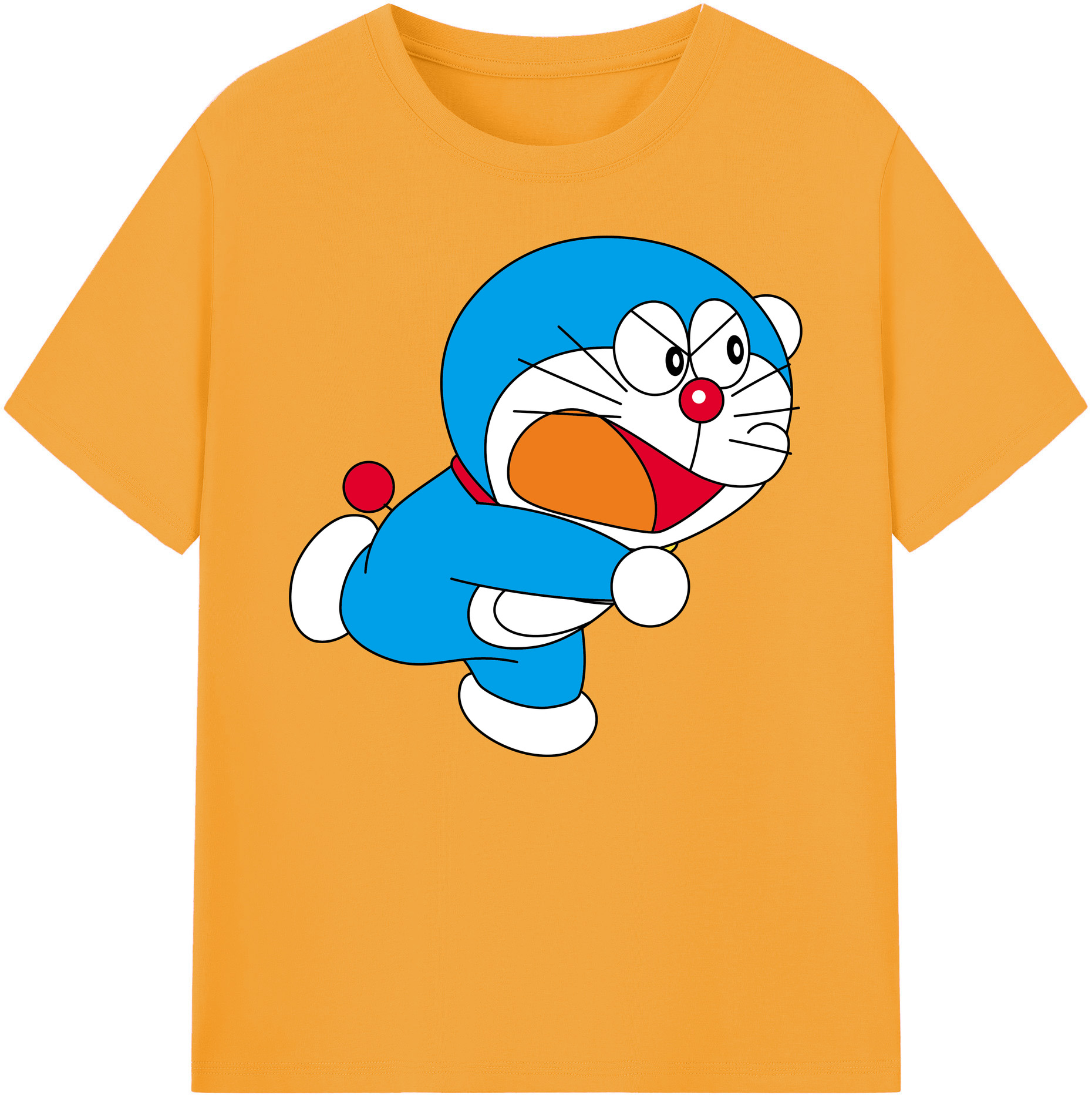 （画像用） ドラえもん Doraemon 綿100％ メンズ半袖Tシャツ｜肌触りやわらか＆通気性