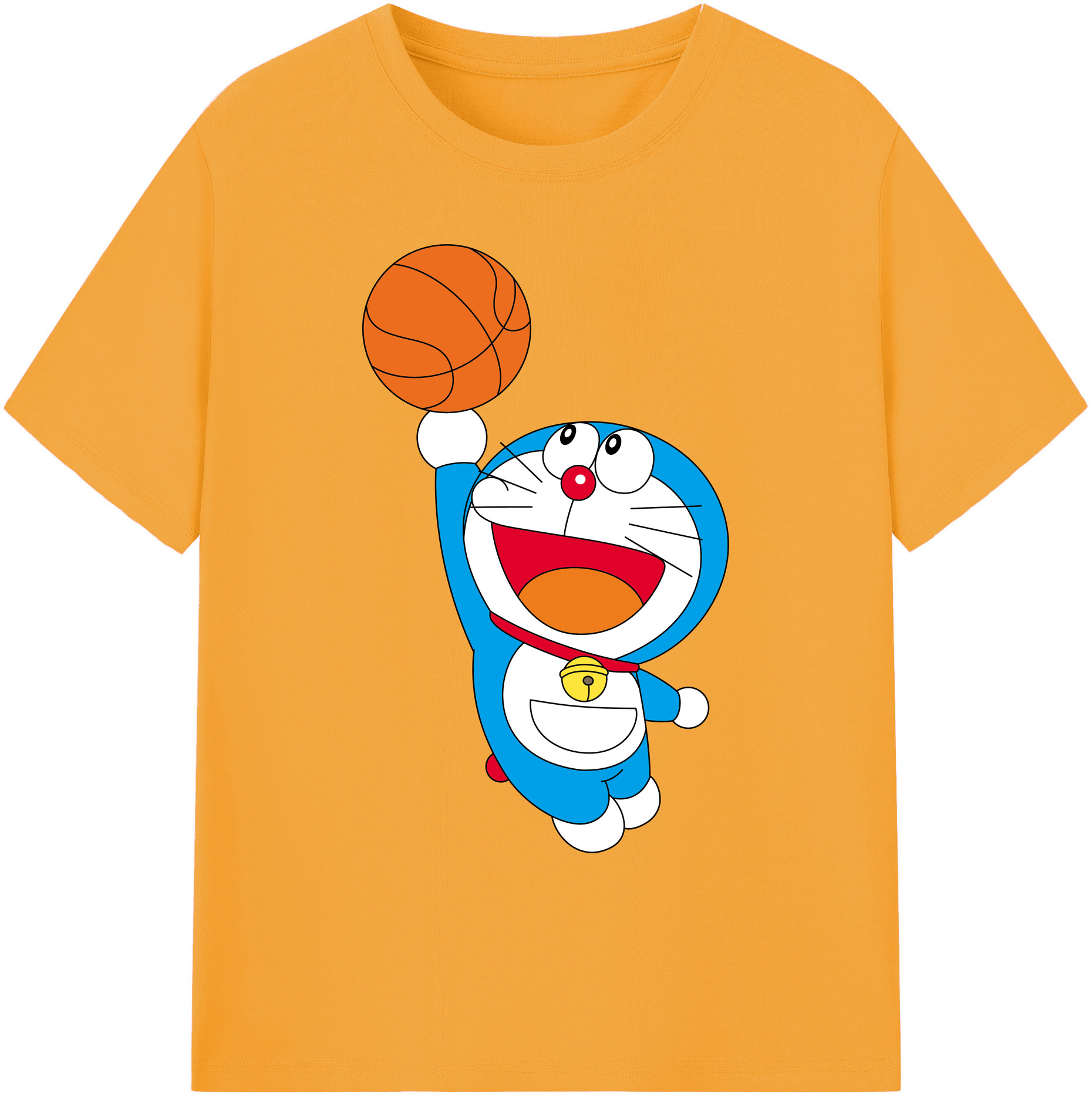 （画像用） ドラえもん Doraemon 綿100％ メンズ半袖Tシャツ｜肌触りやわらか＆通気性