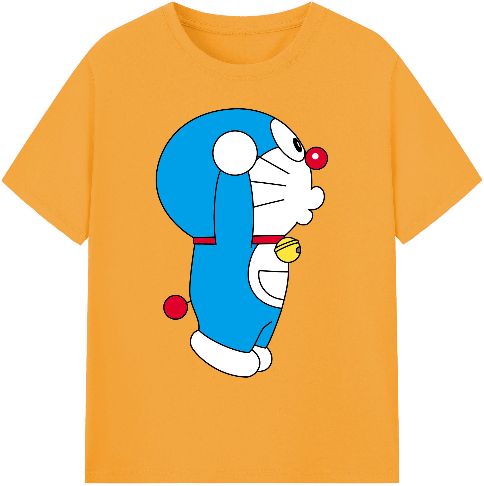 （画像用） ドラえもん Doraemon 綿100％ メンズ半袖Tシャツ｜肌触りやわらか＆通気性