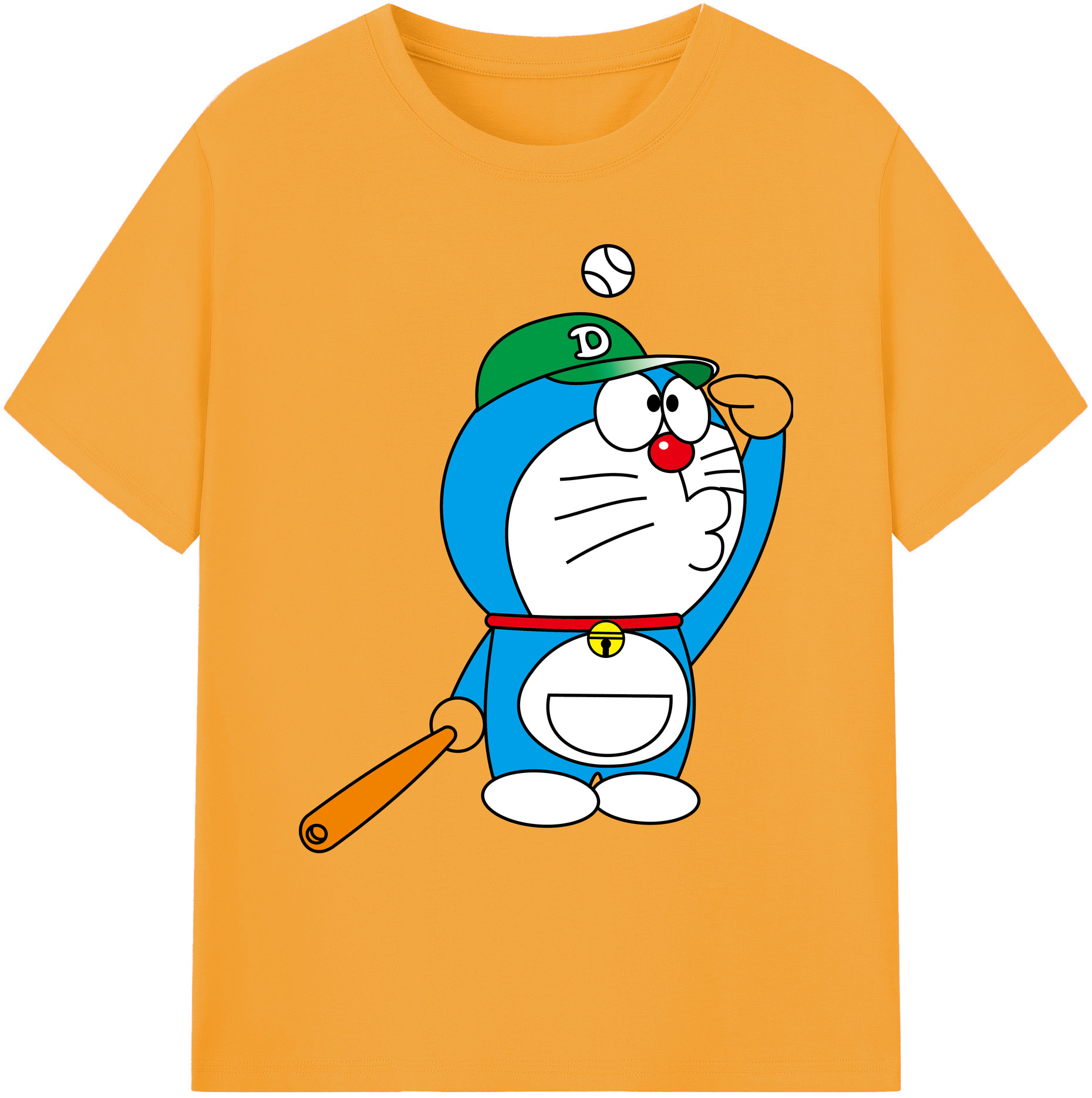 （画像用） ドラえもん Doraemon 綿100％ メンズ半袖Tシャツ｜肌触りやわらか＆通気性