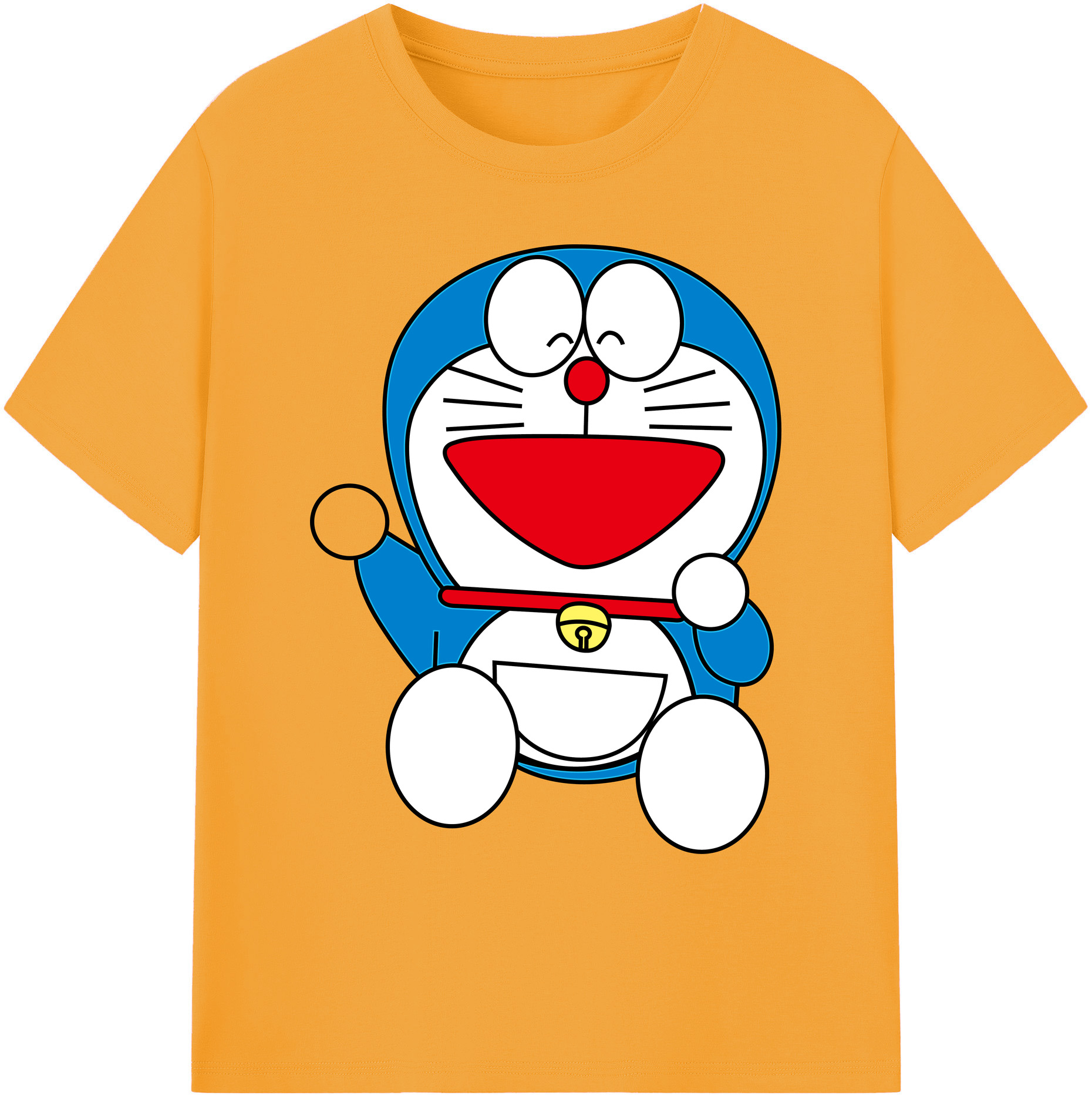 （画像用） ドラえもん Doraemon 綿100％ メンズ半袖Tシャツ｜肌触りやわらか＆通気性