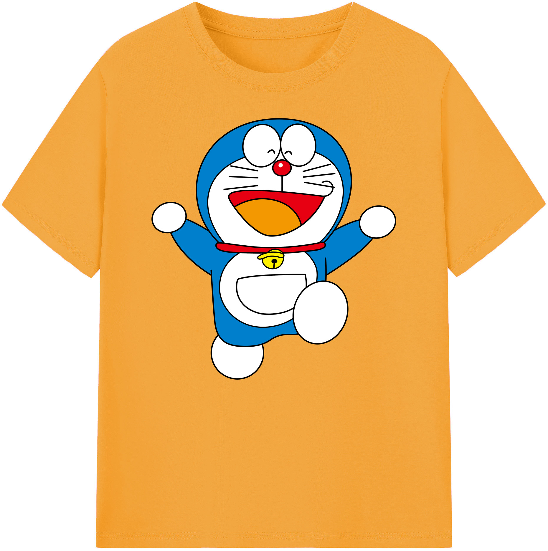 （画像用） ドラえもん Doraemon 綿100％ メンズ半袖Tシャツ｜肌触りやわらか＆通気性