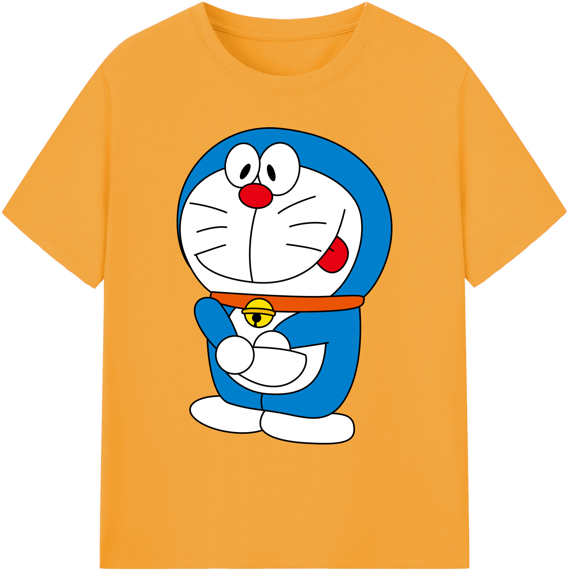 （画像用） ドラえもん Doraemon 綿100％ メンズ半袖Tシャツ｜肌触りやわらか＆通気性