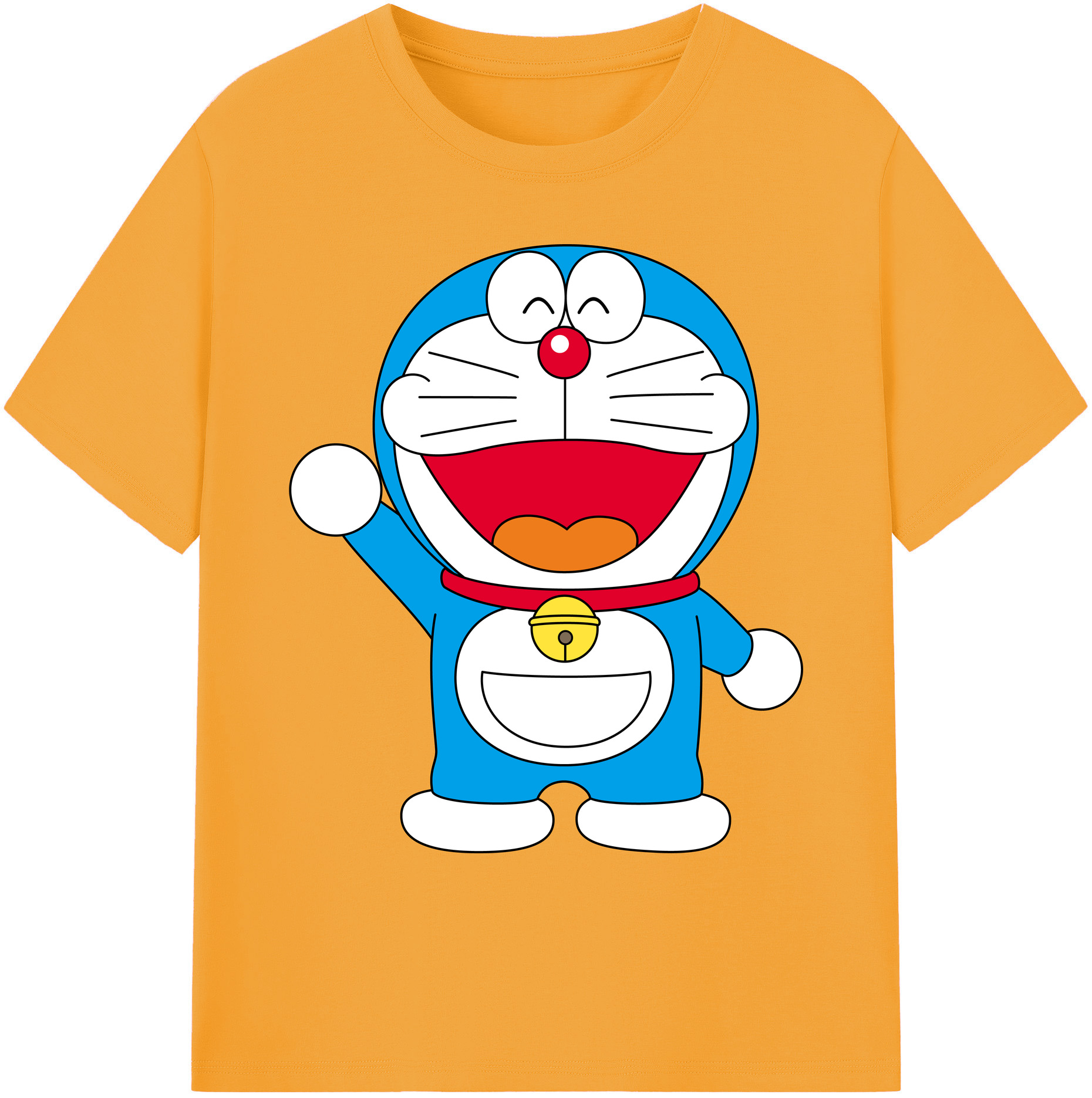 （画像用） ドラえもん Doraemon 綿100％ メンズ半袖Tシャツ｜肌触りやわらか＆通気性