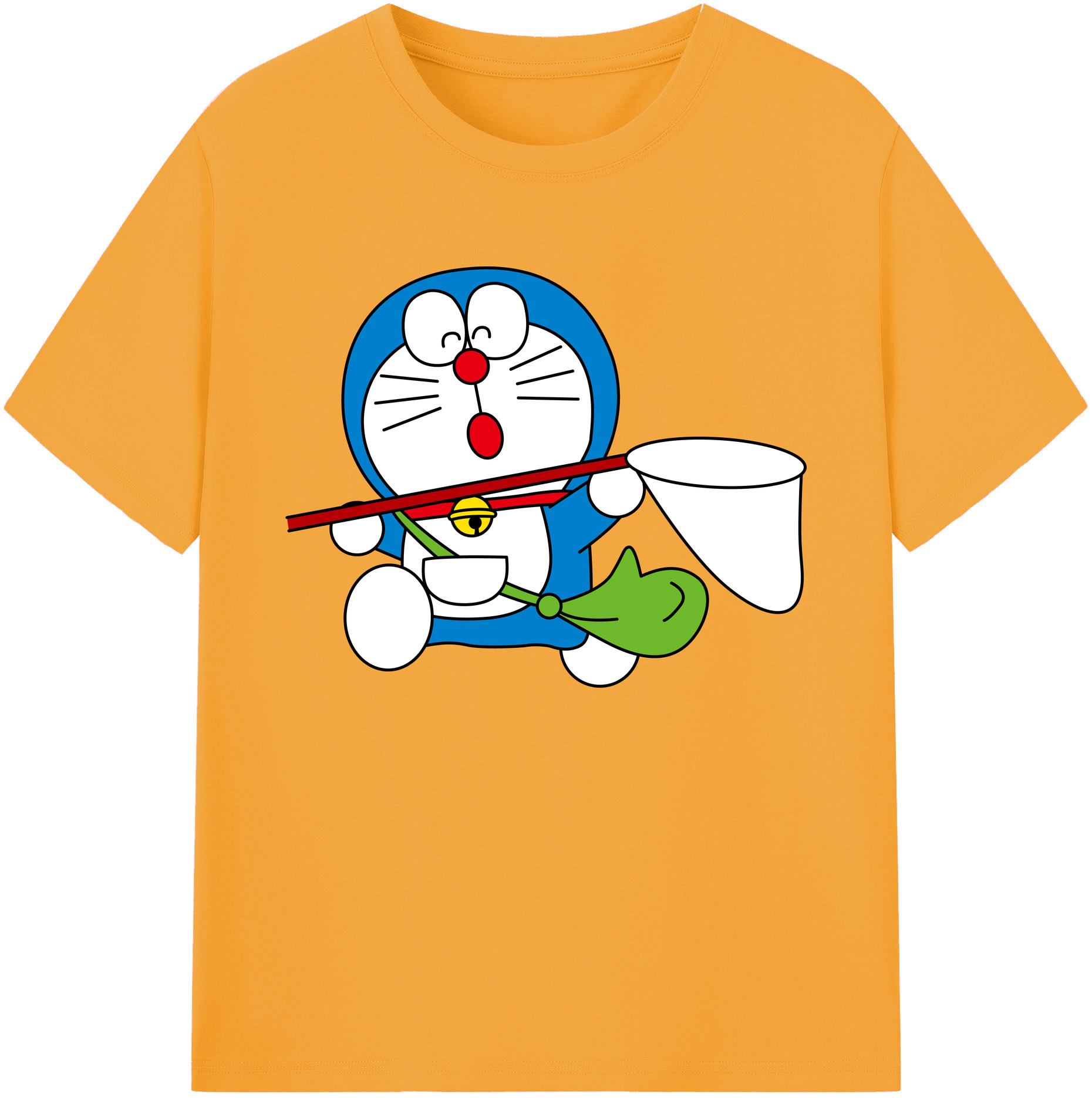 （画像用） ドラえもん Doraemon 綿100％ メンズ半袖Tシャツ｜肌触りやわらか＆通気性