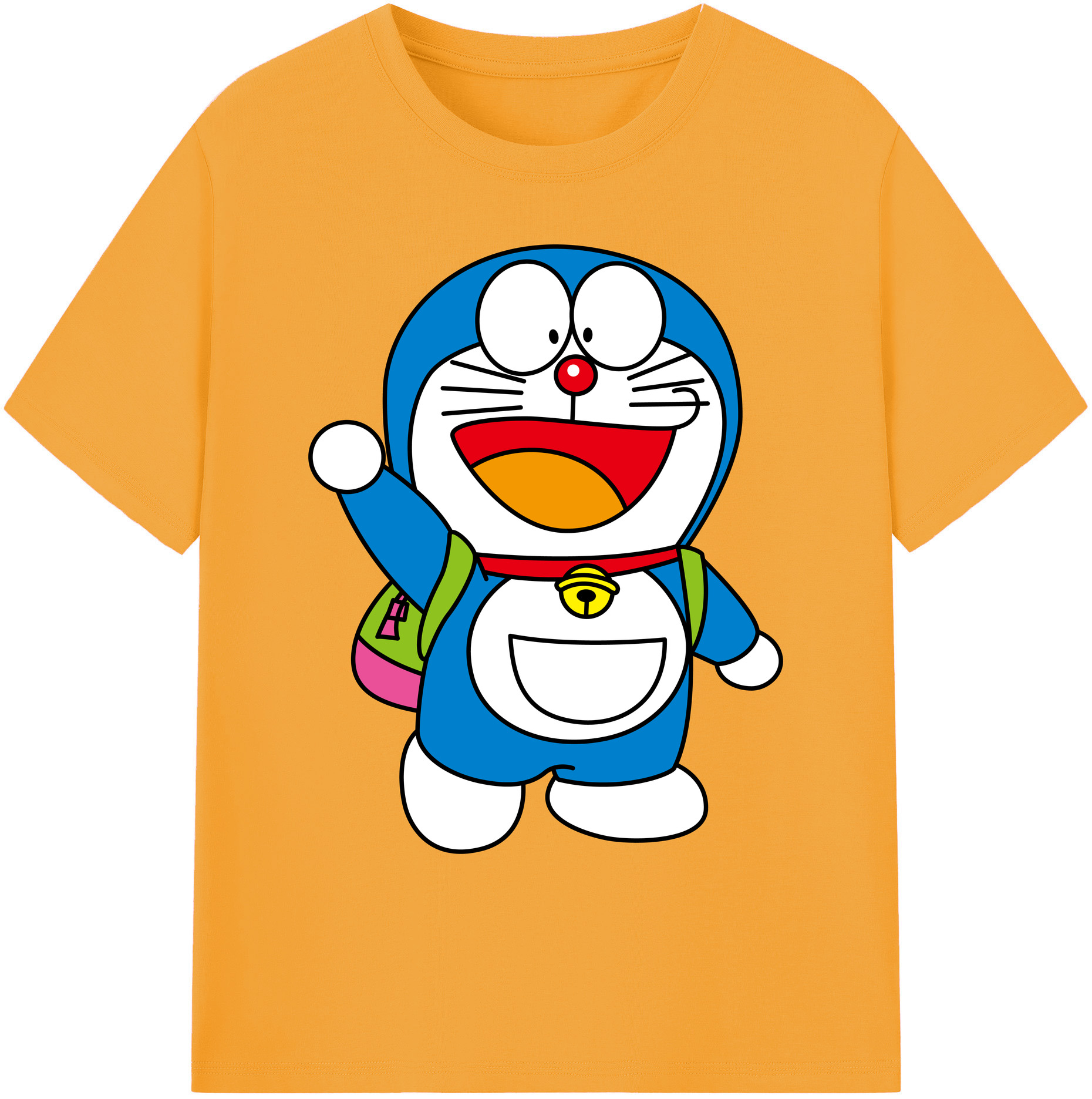 （画像用） ドラえもん Doraemon 綿100％ メンズ半袖Tシャツ｜肌触りやわらか＆通気性