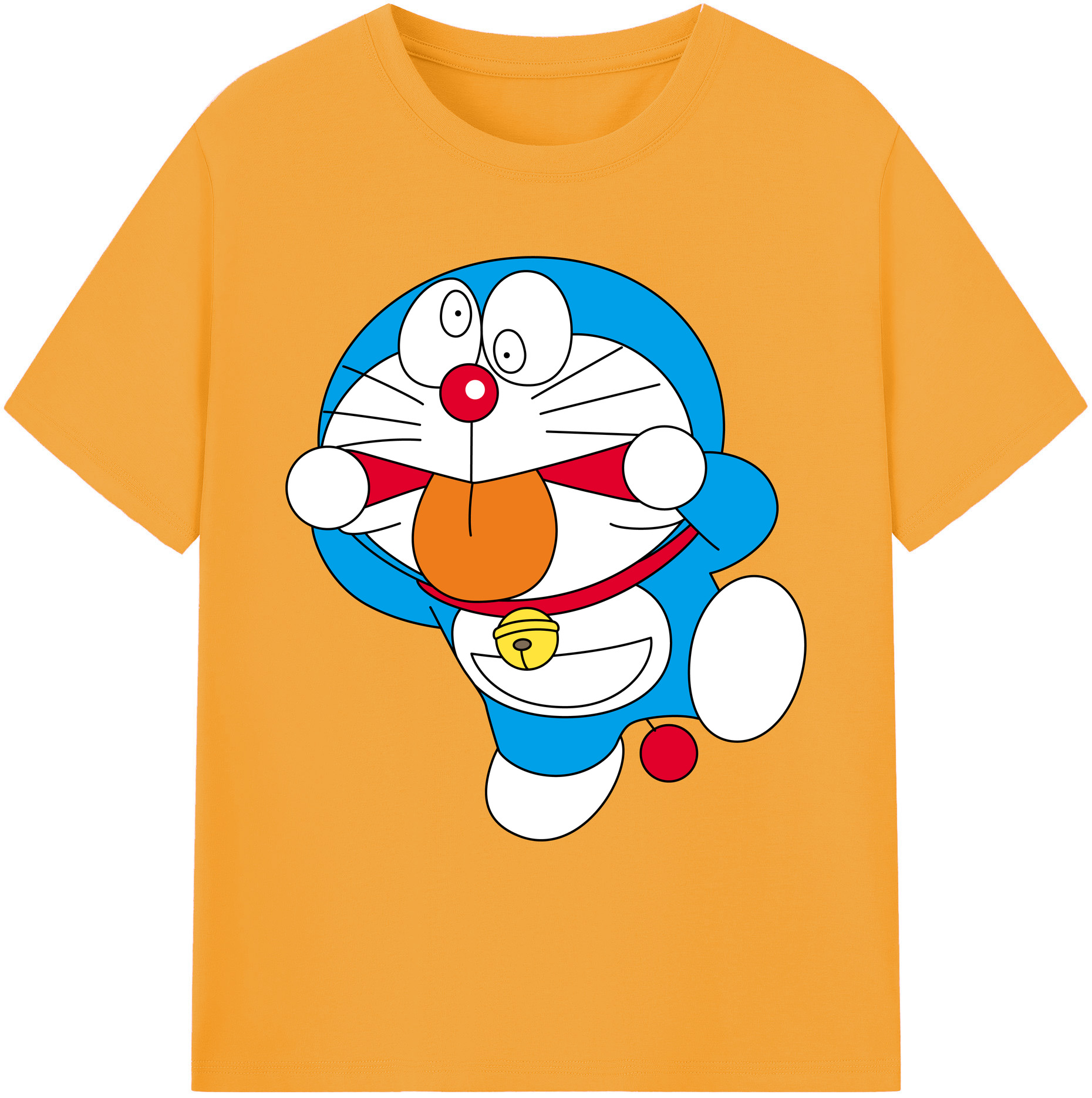 （画像用） ドラえもん Doraemon 綿100％ メンズ半袖Tシャツ｜肌触りやわらか＆通気性