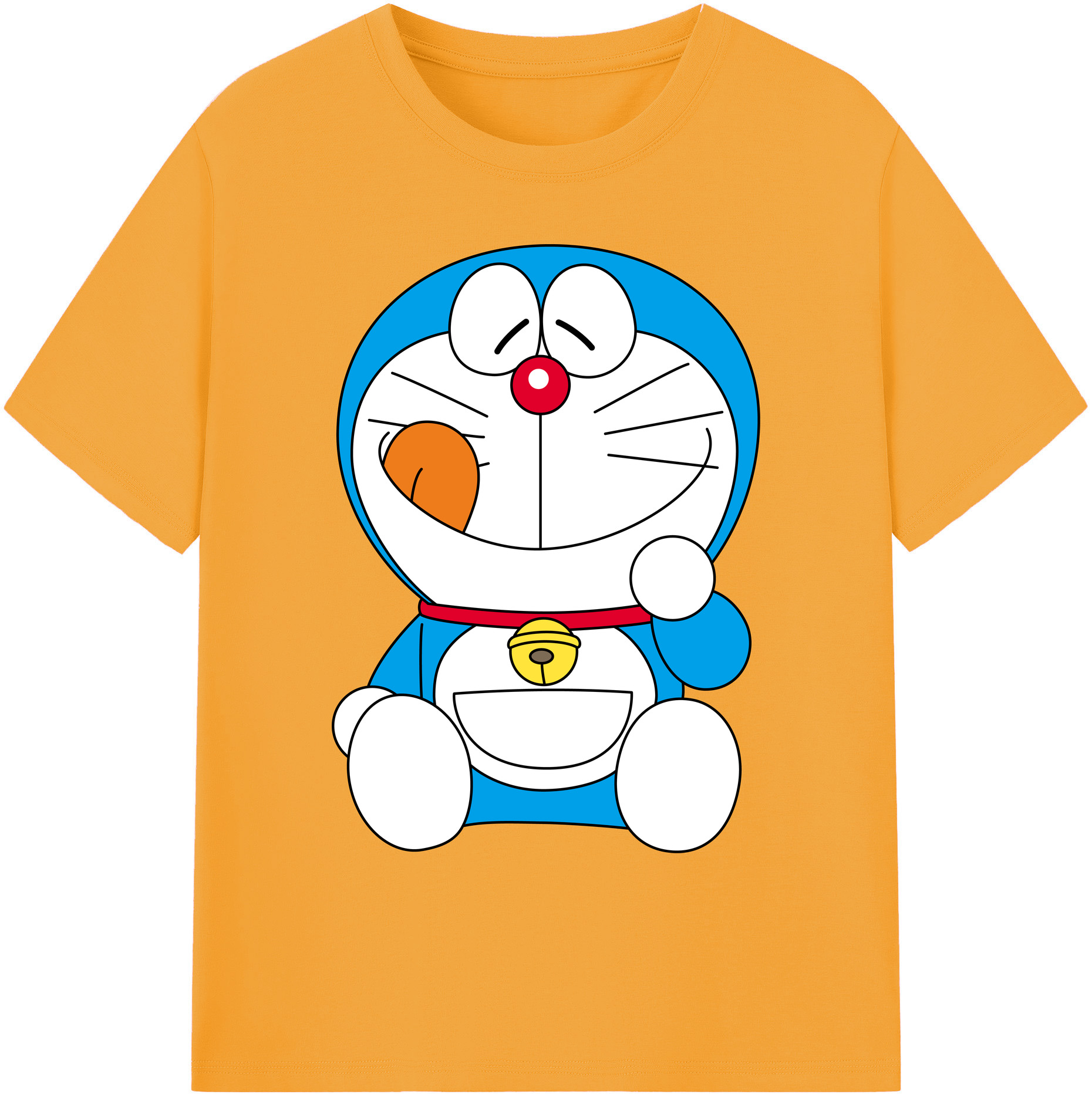 （画像用） ドラえもん Doraemon 綿100％ メンズ半袖Tシャツ｜肌触りやわらか＆通気性
