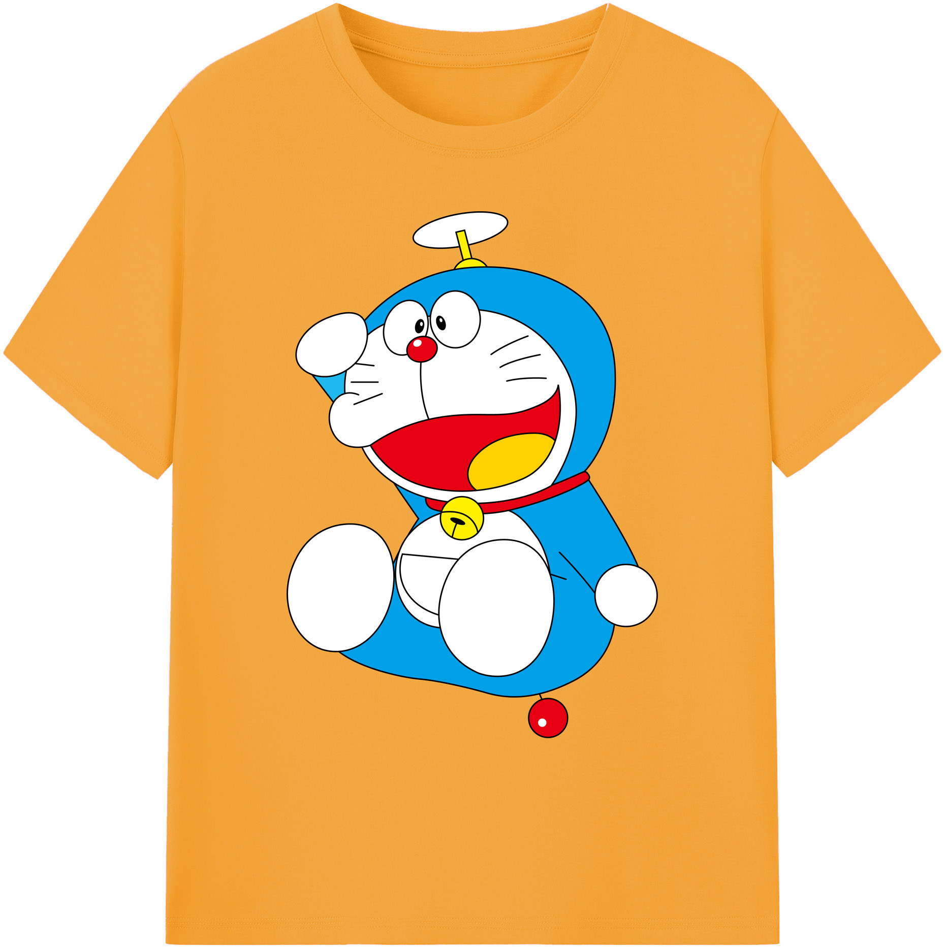 （画像用） ドラえもん Doraemon 綿100％ メンズ半袖Tシャツ｜肌触りやわらか＆通気性