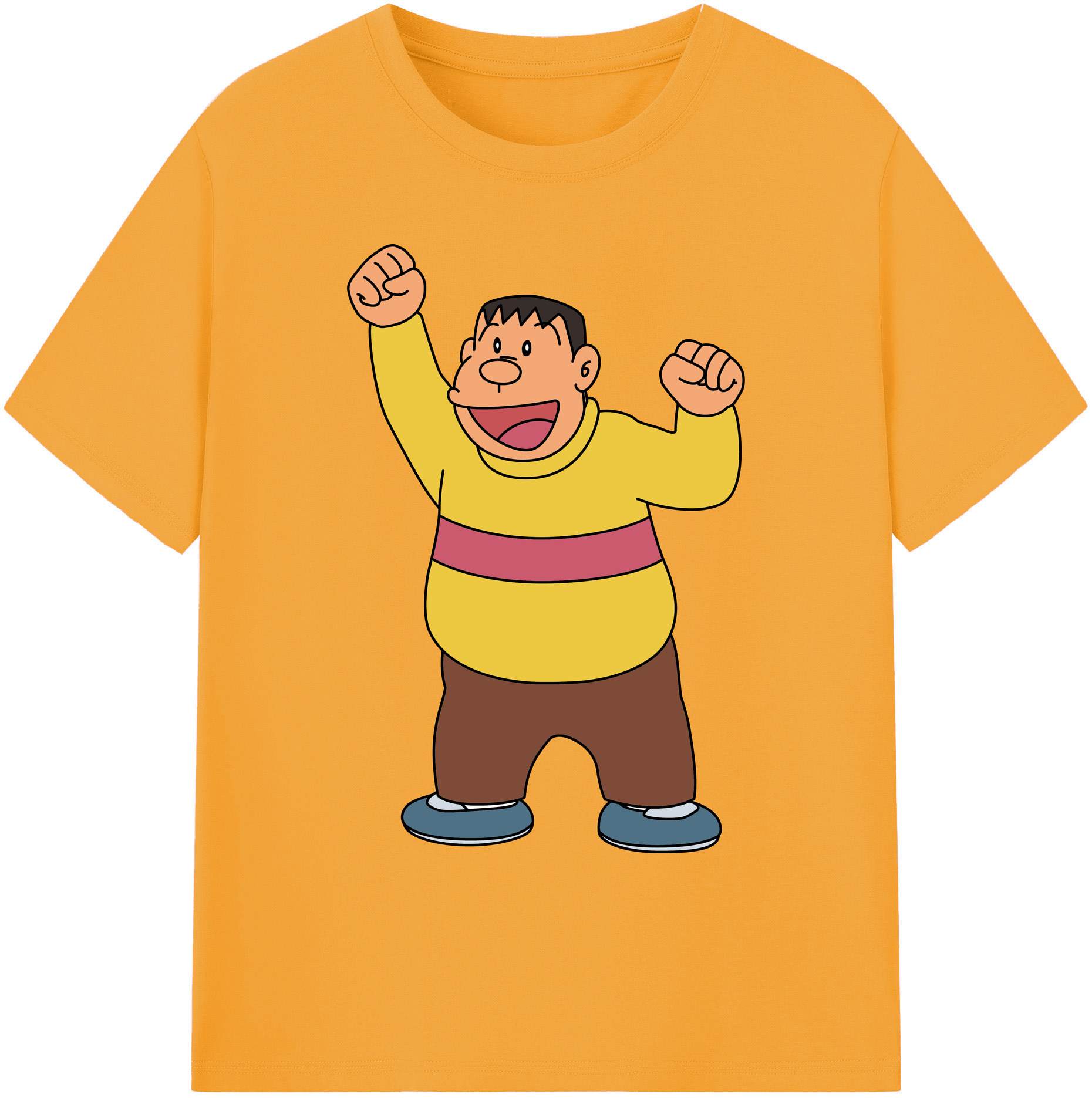 （画像用） ドラえもん 剛田武 Doraemon Gouta Takeshi 綿100％ メンズ半袖Tシャツ｜肌触りやわらか＆通気性