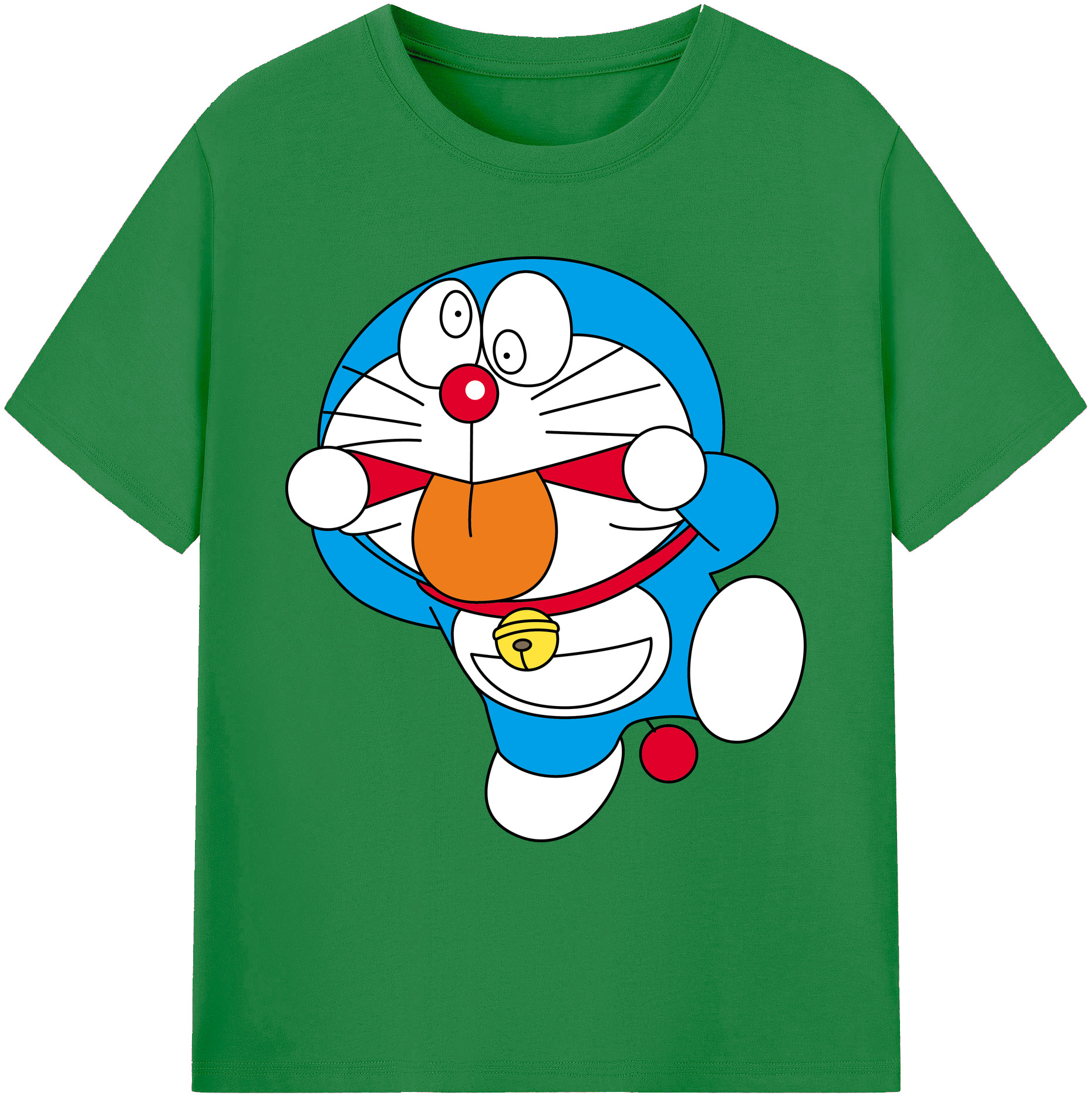 （画像用） ドラえもん Doraemon 綿100％ メンズ半袖Tシャツ｜肌触りやわらか＆通気性