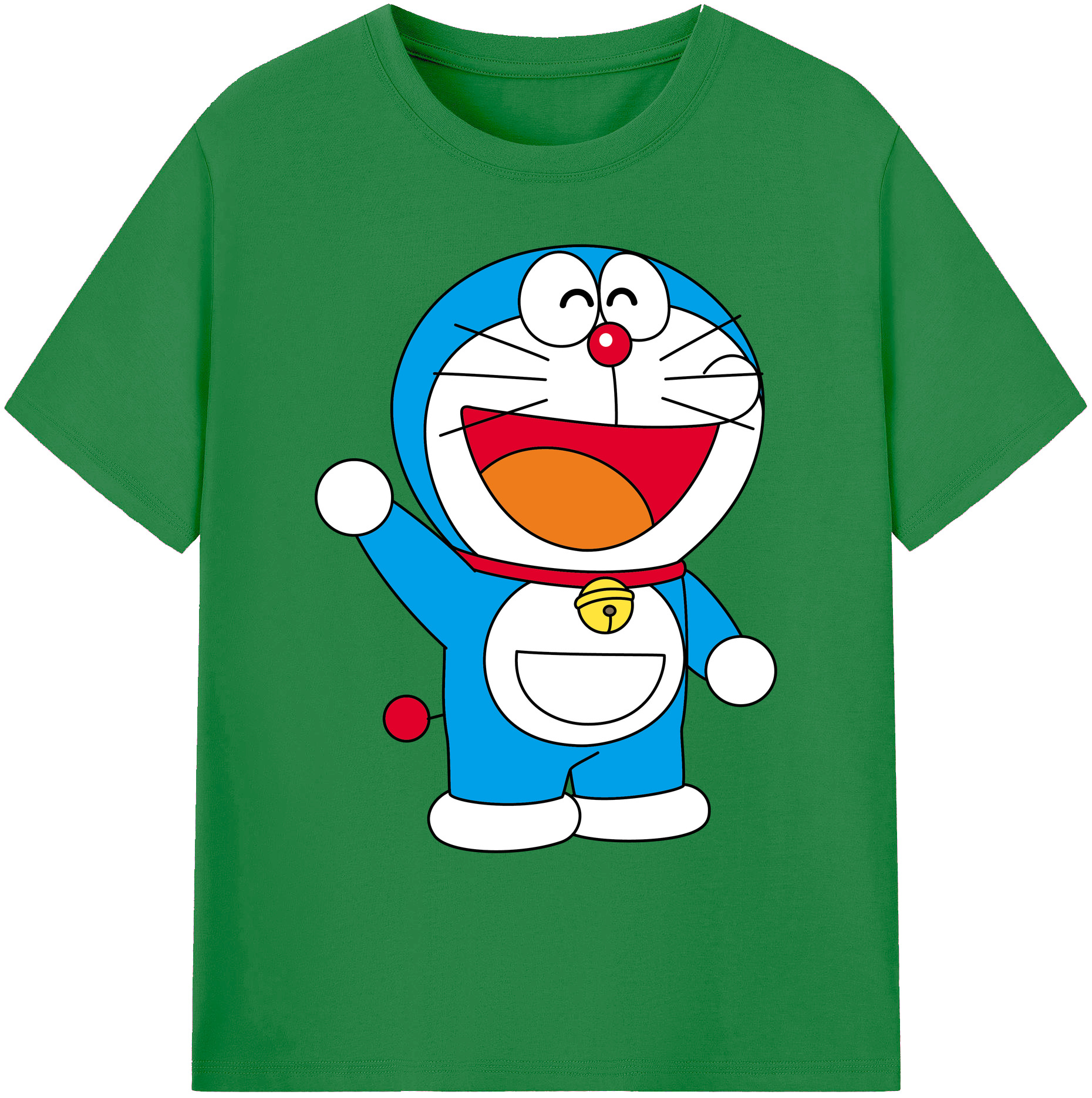 （画像用） ドラえもん Doraemon 綿100％ メンズ半袖Tシャツ｜肌触りやわらか＆通気性