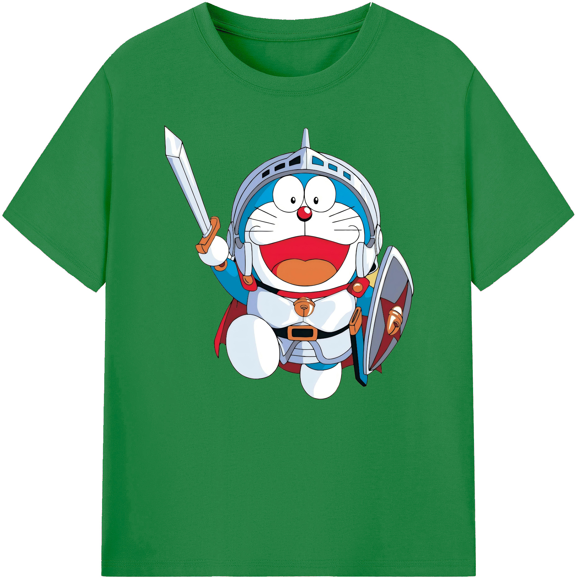 （画像用） ドラえもん Doraemon 綿100％ メンズ半袖Tシャツ｜肌触りやわらか＆通気性