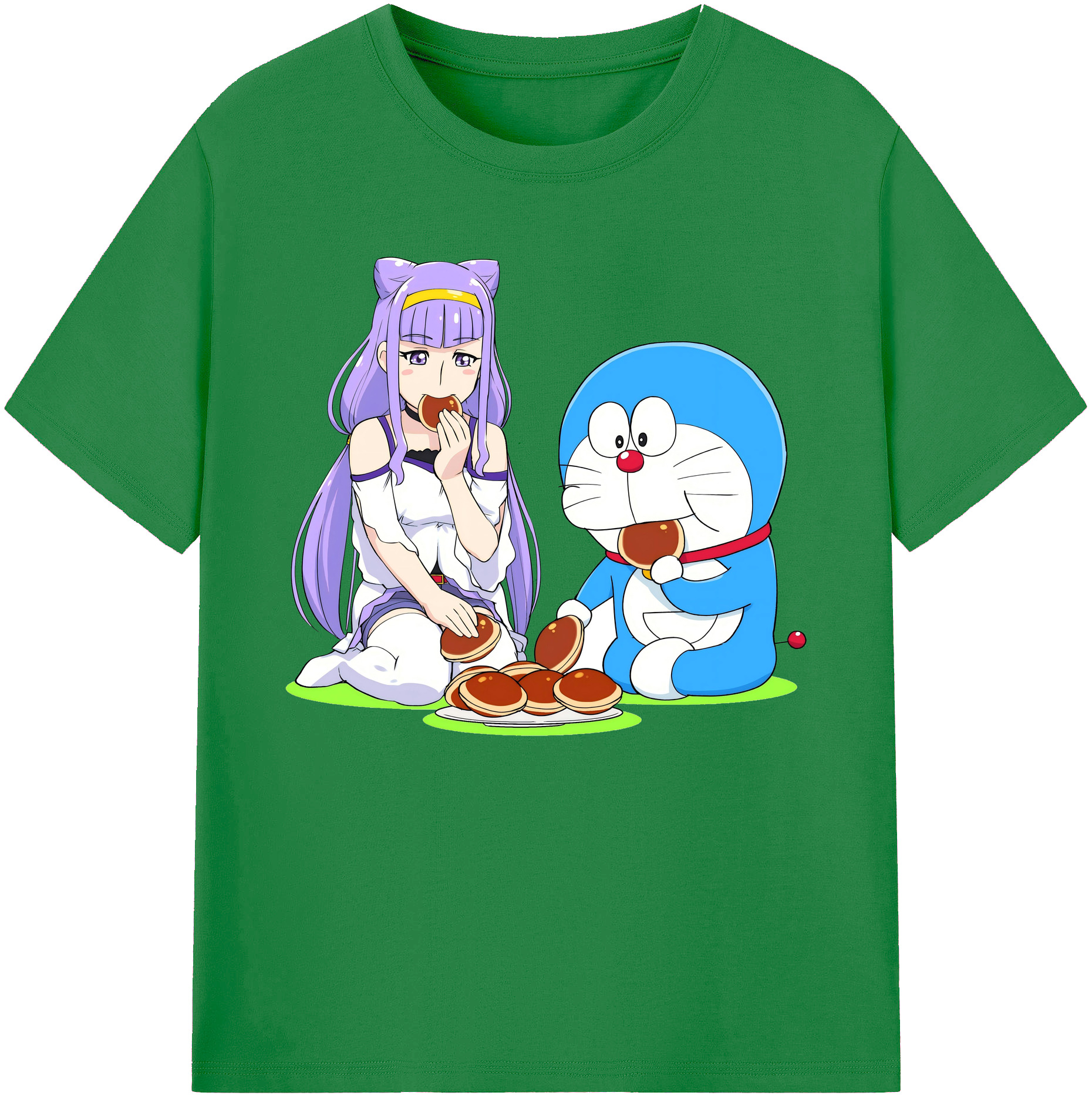 （画像用） ドラえもん Doraemon 綿100％ メンズ半袖Tシャツ｜肌触りやわらか＆通気性