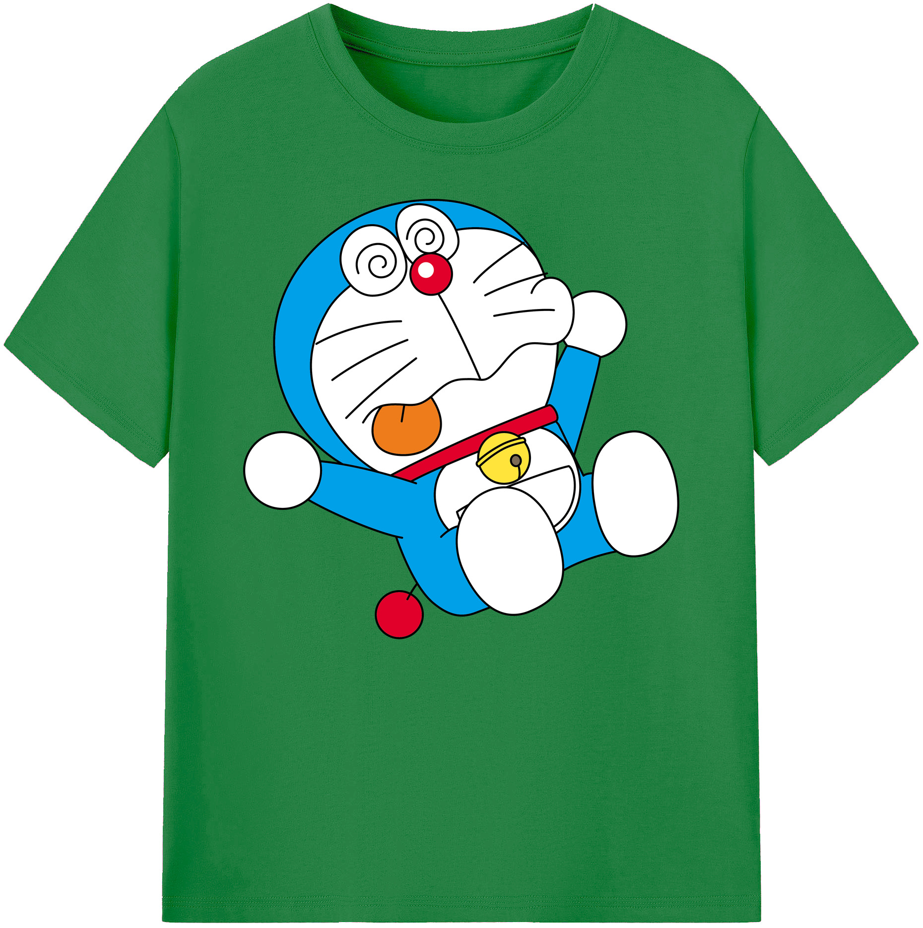 （画像用） ドラえもん Doraemon 綿100％ メンズ半袖Tシャツ｜肌触りやわらか＆通気性