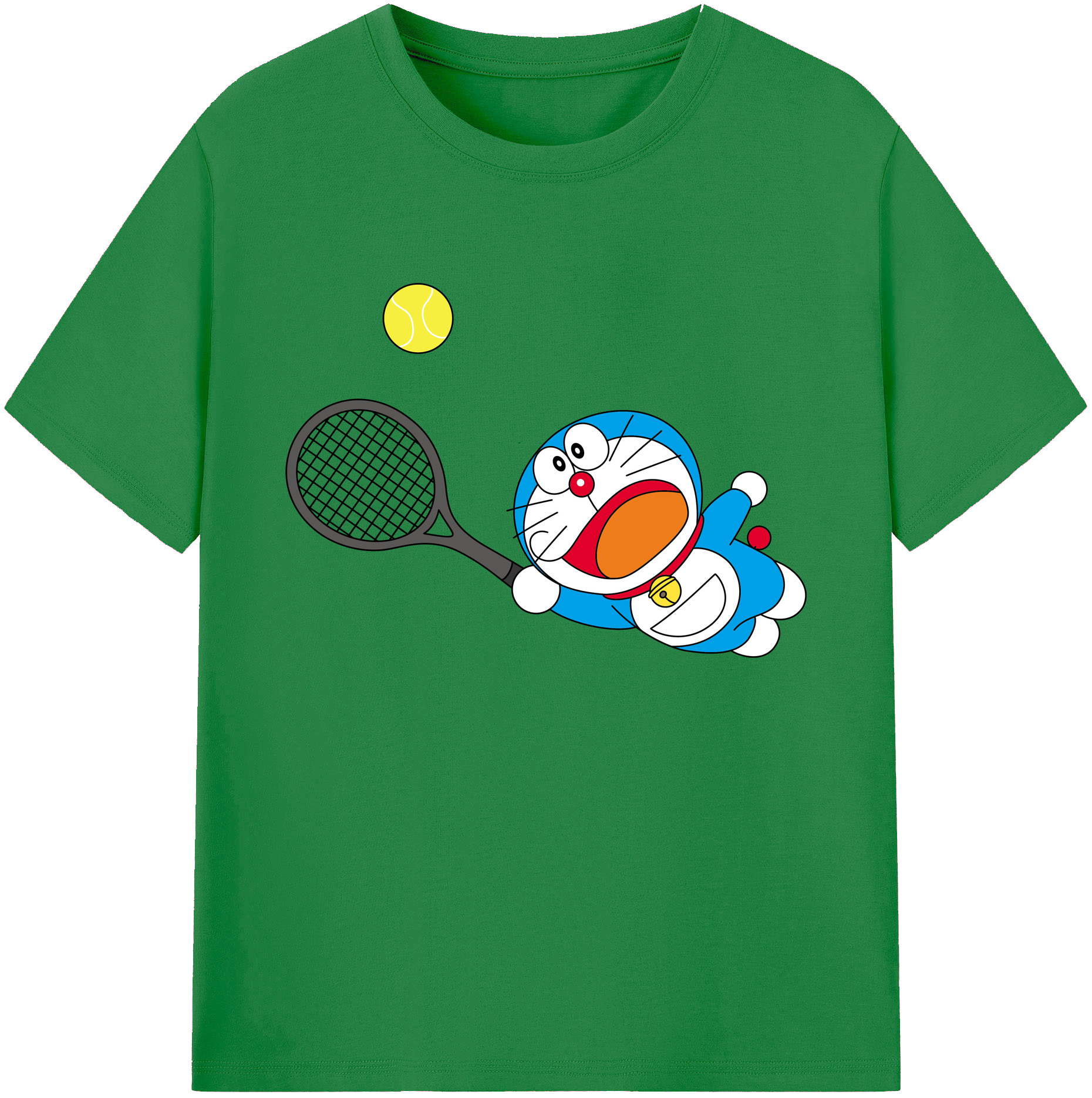 （画像用） ドラえもん Doraemon 綿100％ メンズ半袖Tシャツ｜肌触りやわらか＆通気性