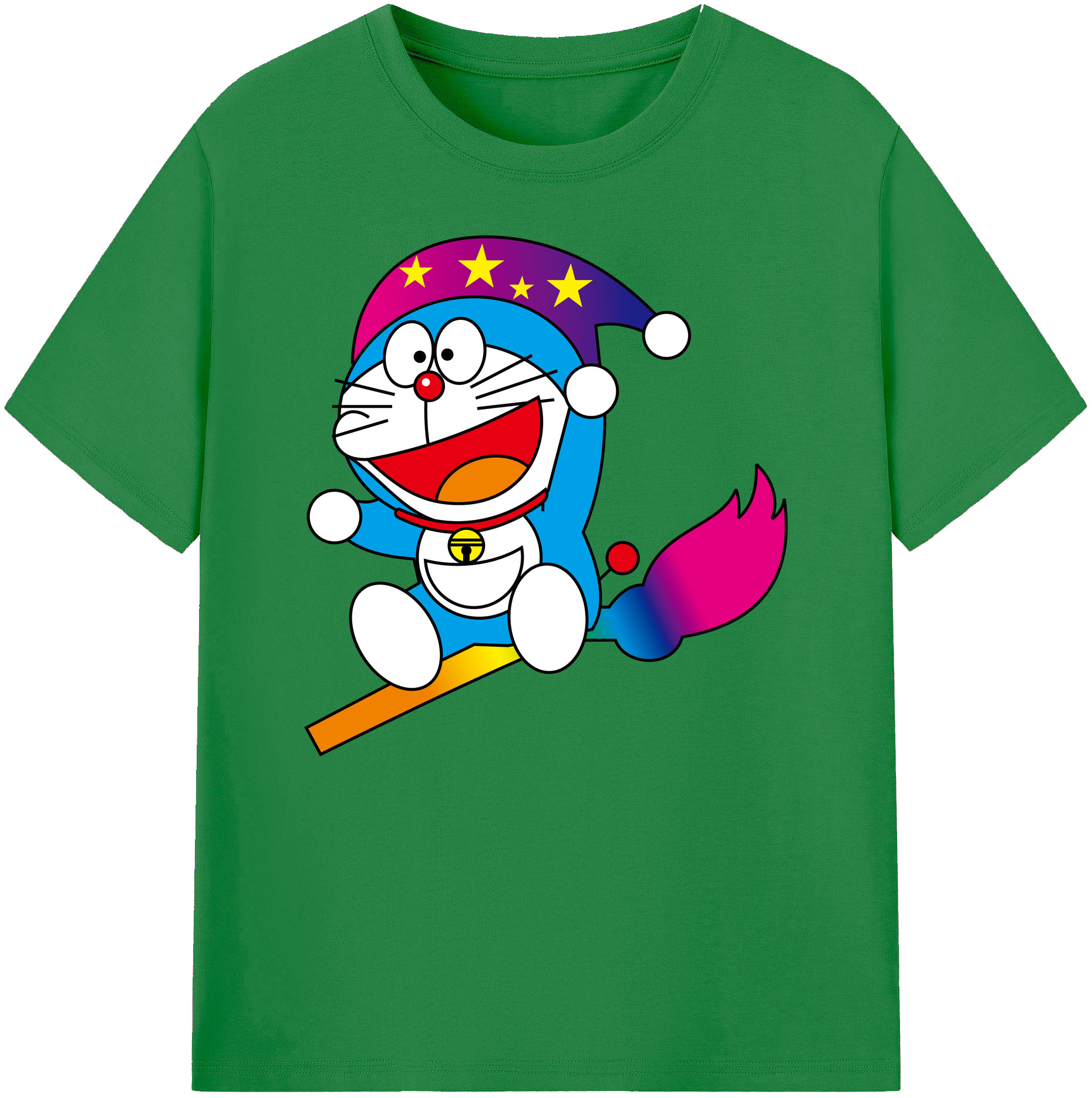 （画像用） ドラえもん Doraemon 綿100％ メンズ半袖Tシャツ｜肌触りやわらか＆通気性