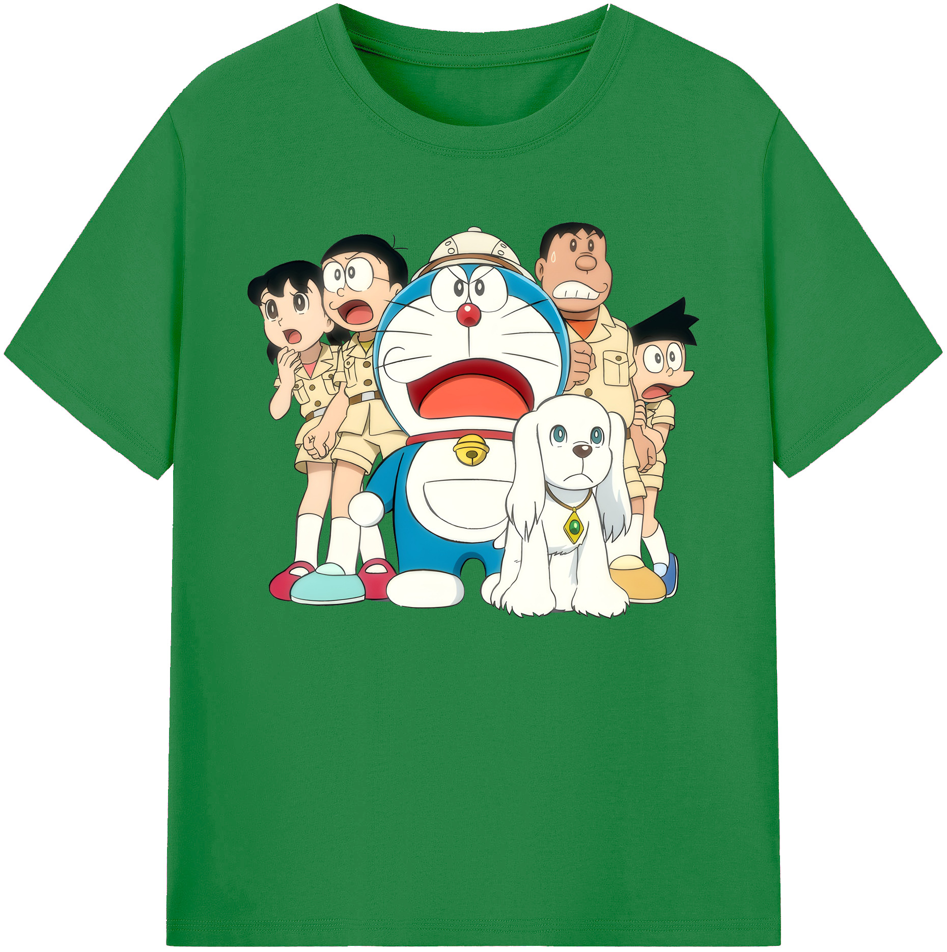 （画像用） ドラえもん Doraemon 綿100％ メンズ半袖Tシャツ｜肌触りやわらか＆通気性