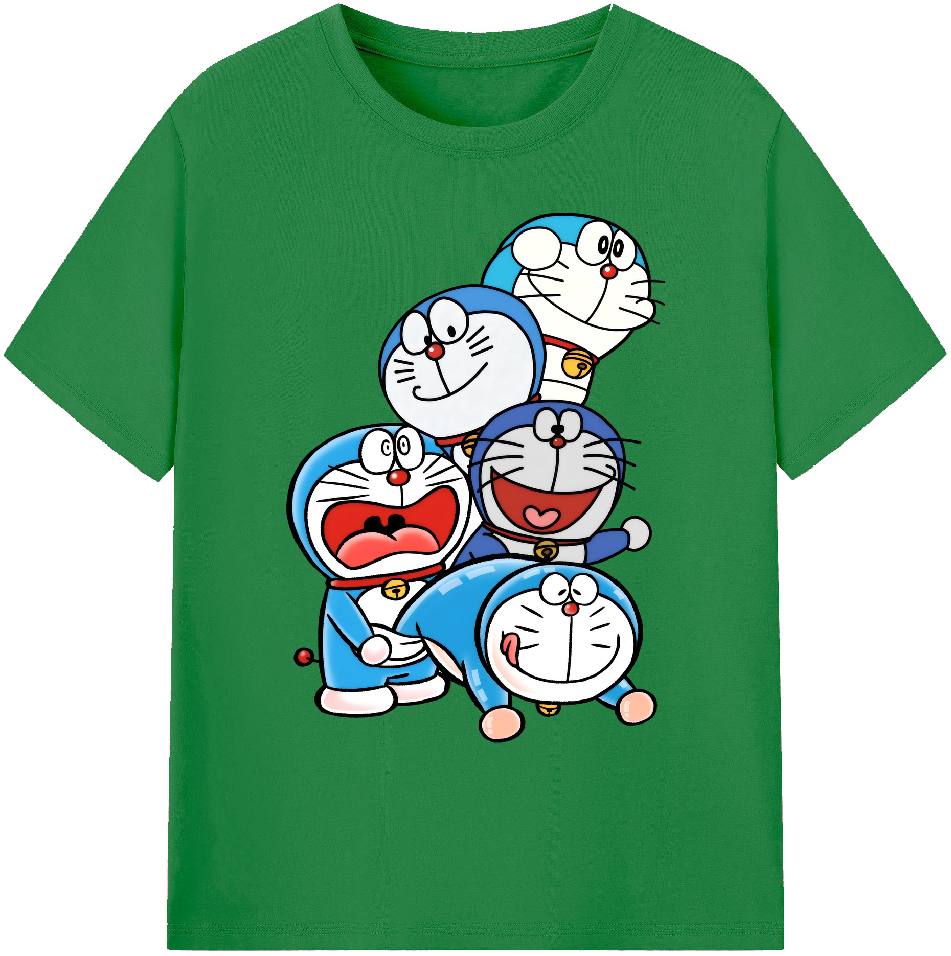 （画像用） ドラえもん Doraemon 綿100％ メンズ半袖Tシャツ｜肌触りやわらか＆通気性