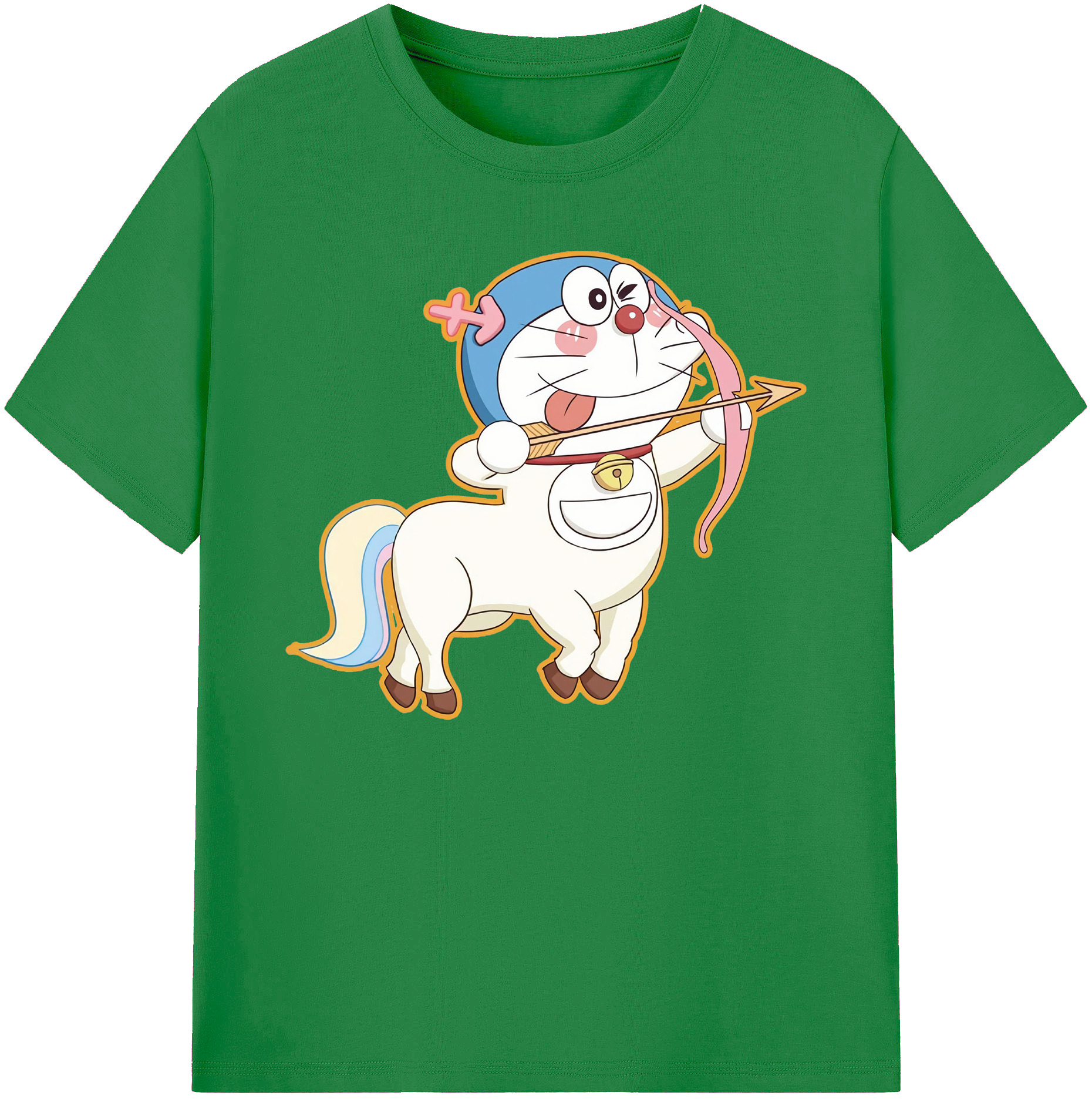 （画像用） ドラえもん Doraemon 綿100％ メンズ半袖Tシャツ｜肌触りやわらか＆通気性