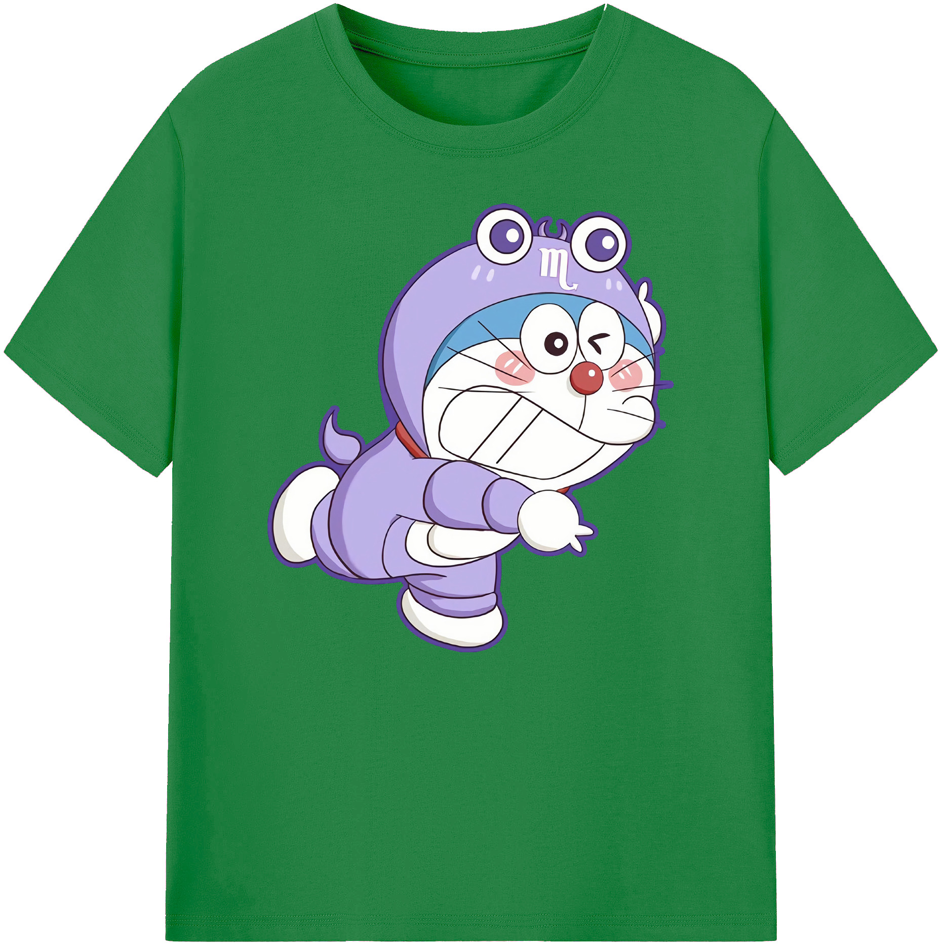 （画像用） ドラえもん Doraemon 綿100％ メンズ半袖Tシャツ｜肌触りやわらか＆通気性