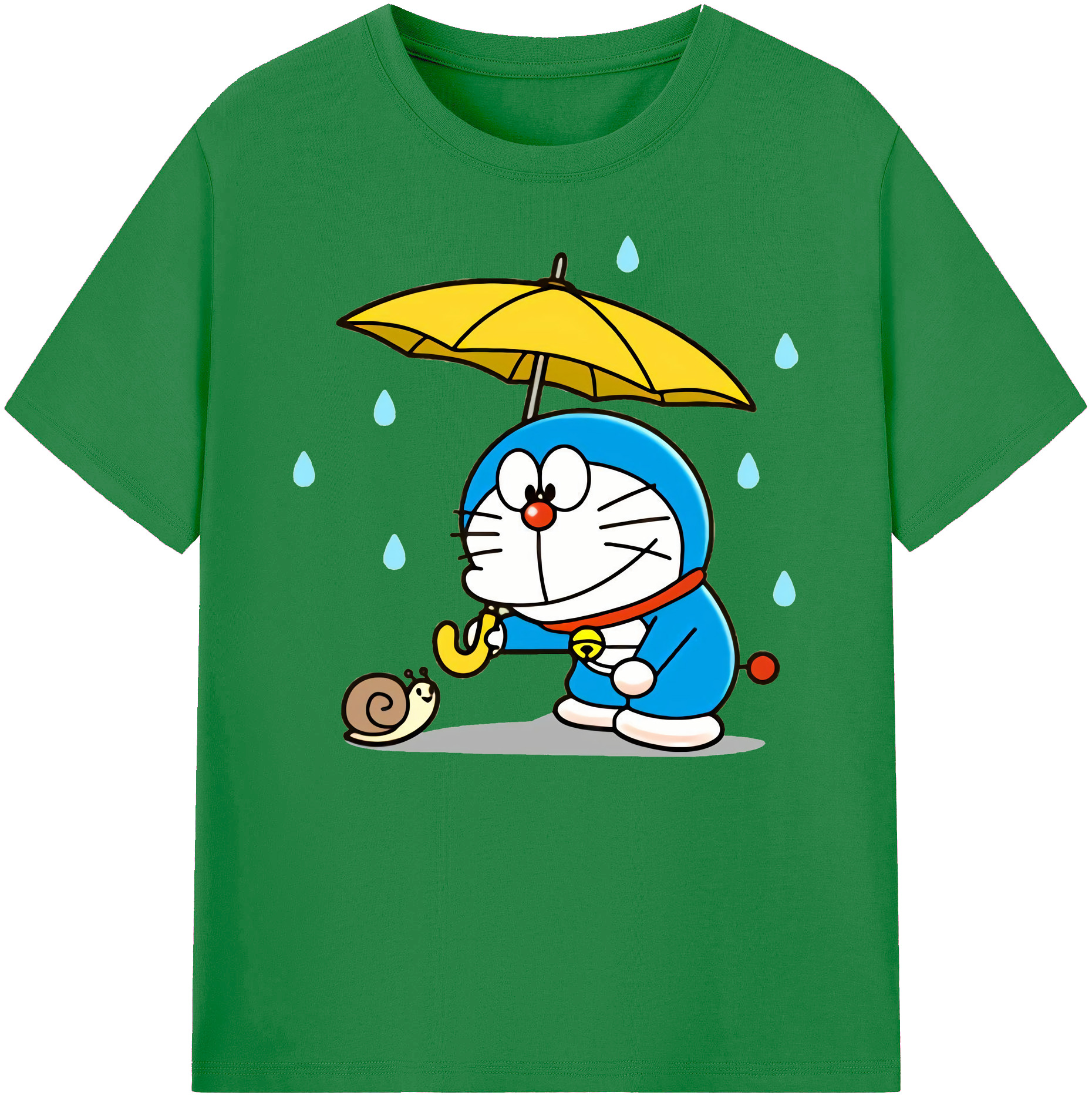 （画像用） ドラえもん Doraemon 綿100％ メンズ半袖Tシャツ｜肌触りやわらか＆通気性