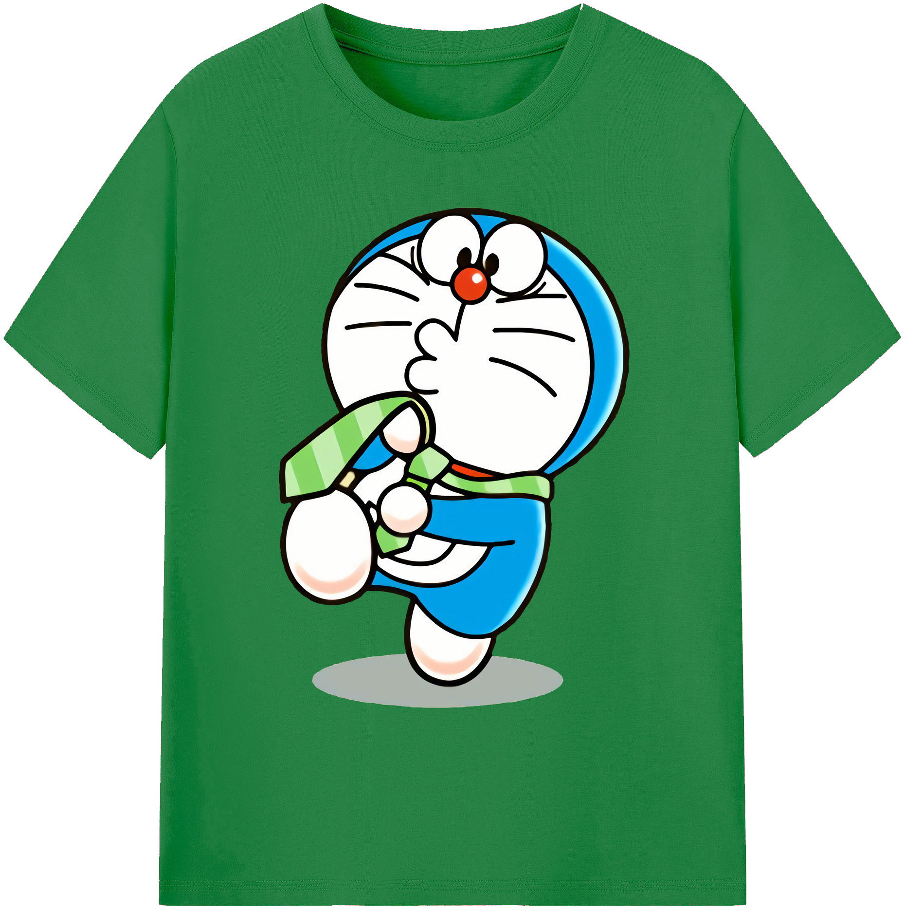 （画像用） ドラえもん Doraemon 綿100％ メンズ半袖Tシャツ｜肌触りやわらか＆通気性