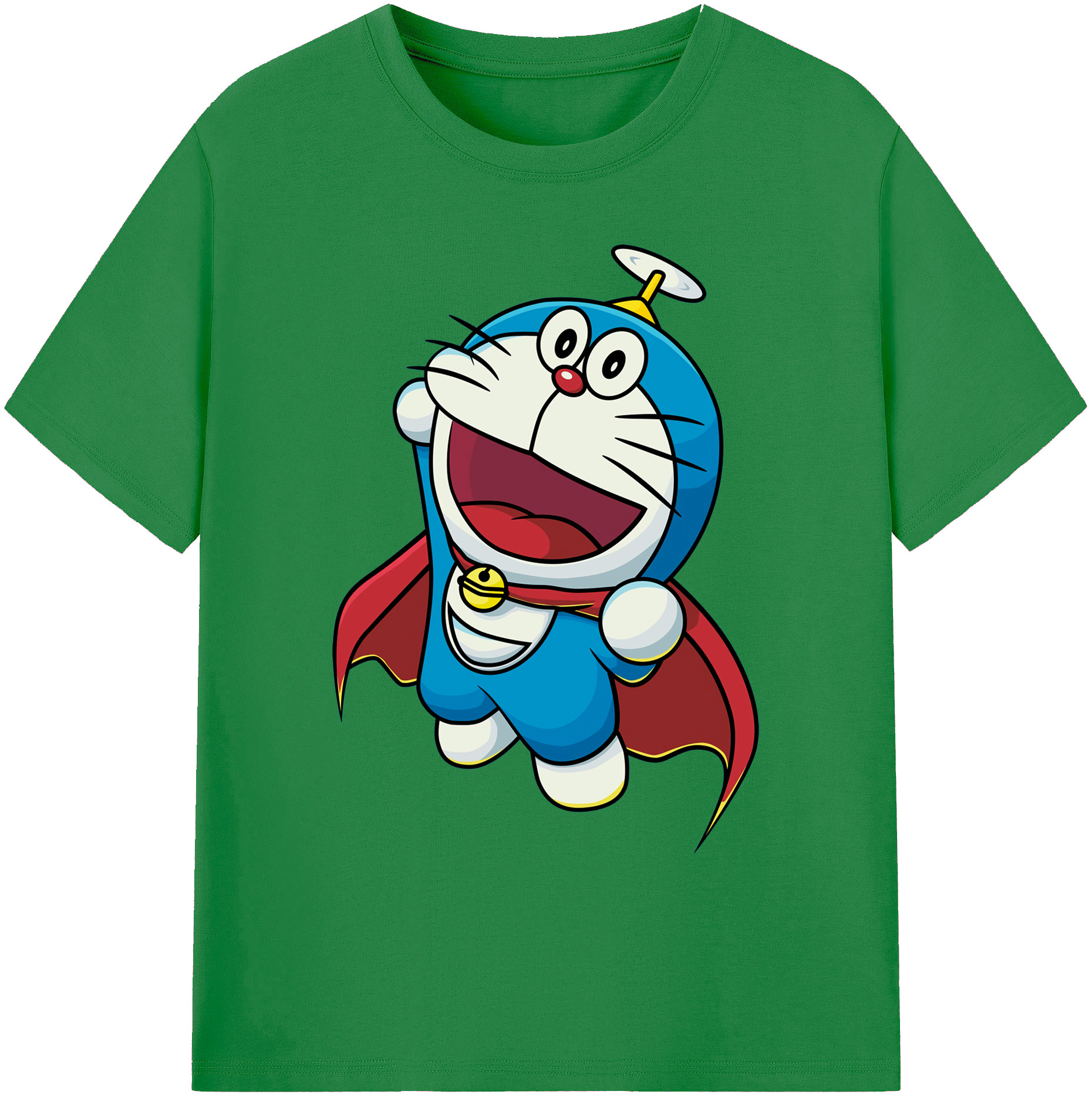 （画像用） ドラえもん Doraemon 綿100％ メンズ半袖Tシャツ｜肌触りやわらか＆通気性