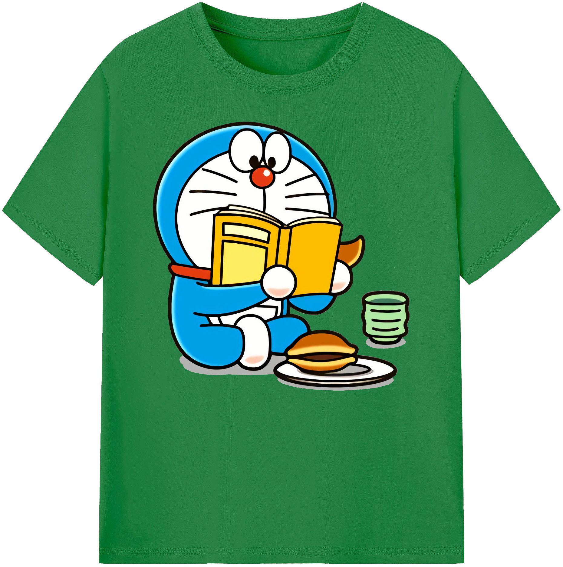 （画像用） ドラえもん Doraemon 綿100％ メンズ半袖Tシャツ｜肌触りやわらか＆通気性