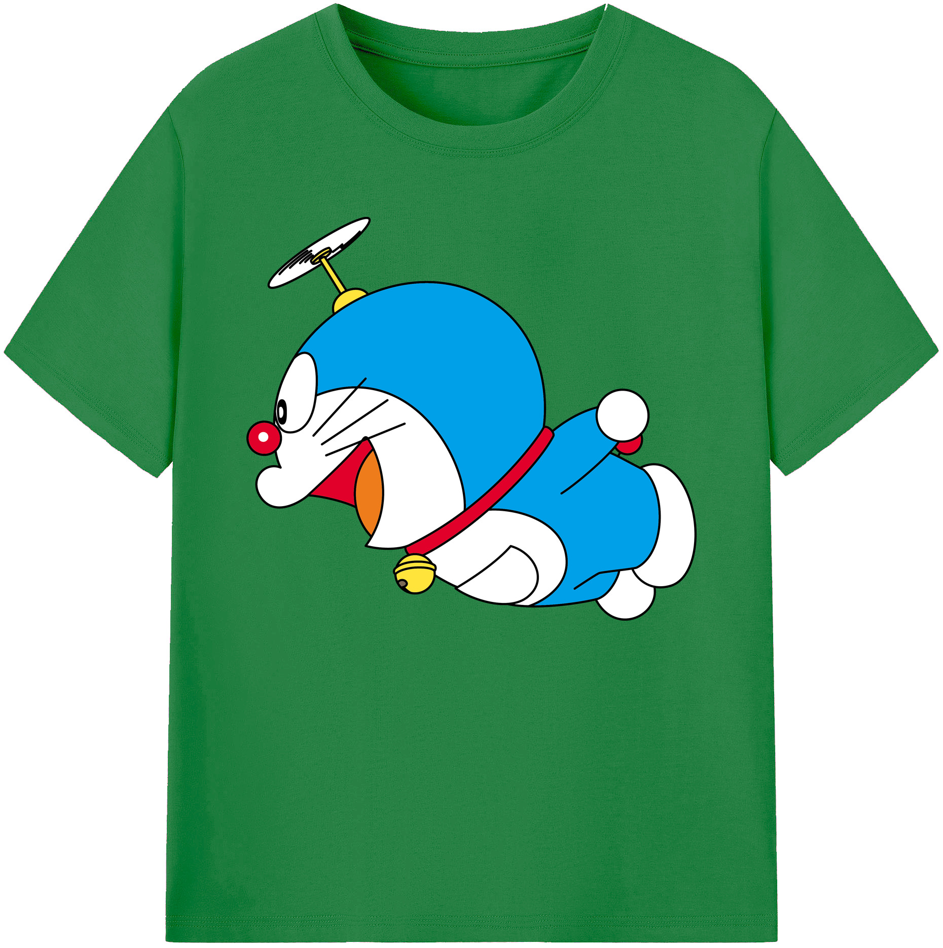 （画像用） ドラえもん Doraemon 綿100％ メンズ半袖Tシャツ｜肌触りやわらか＆通気性