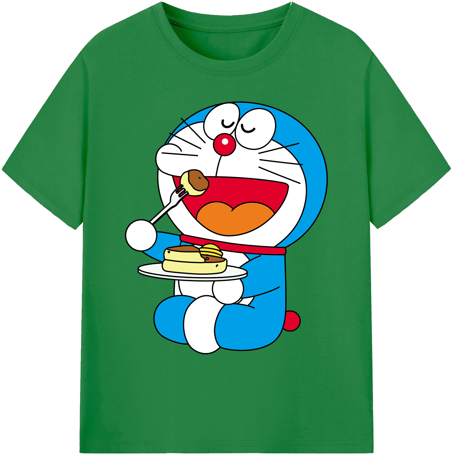 （画像用） ドラえもん Doraemon 綿100％ メンズ半袖Tシャツ｜肌触りやわらか＆通気性