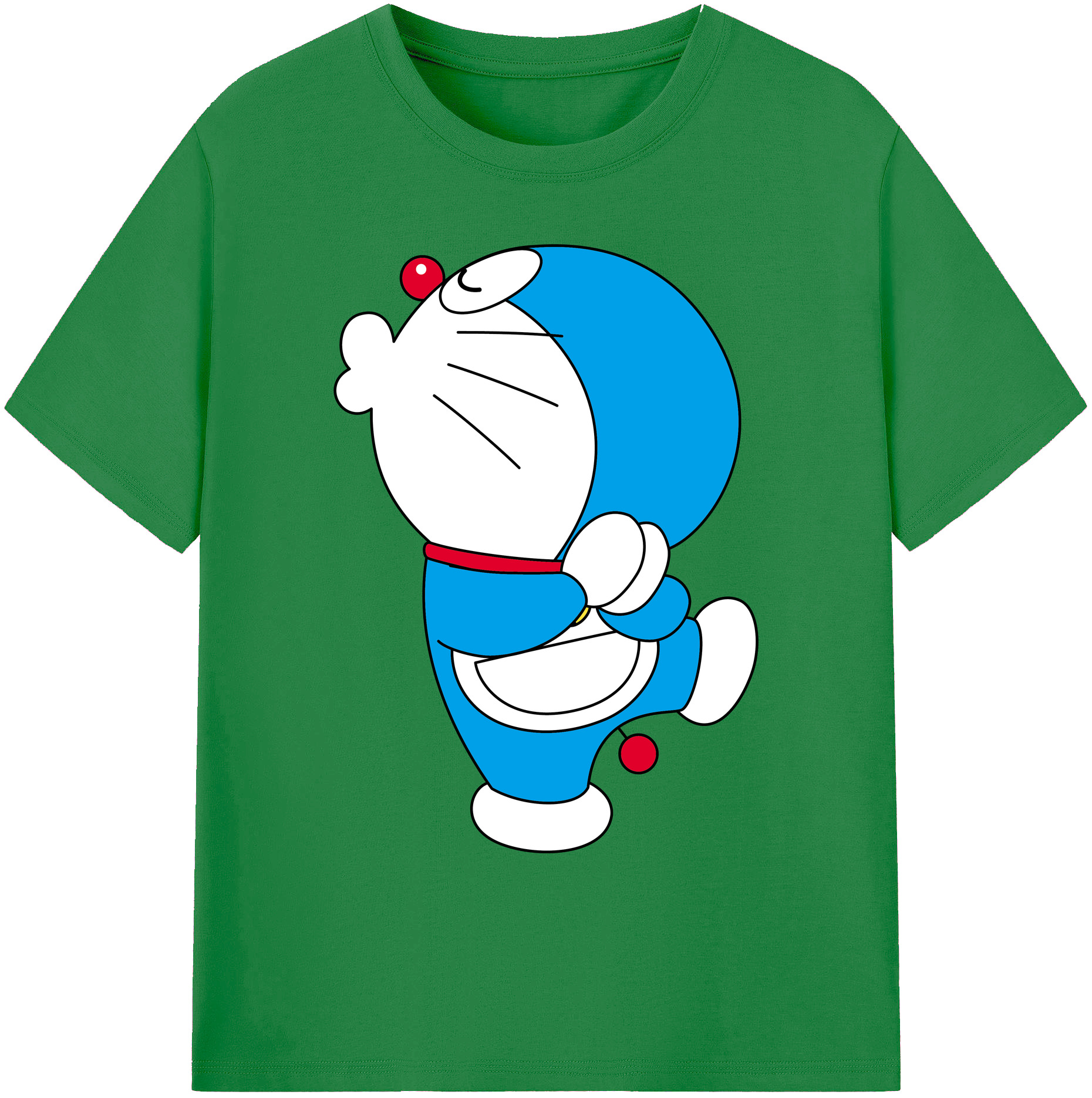 （画像用） ドラえもん Doraemon 綿100％ メンズ半袖Tシャツ｜肌触りやわらか＆通気性