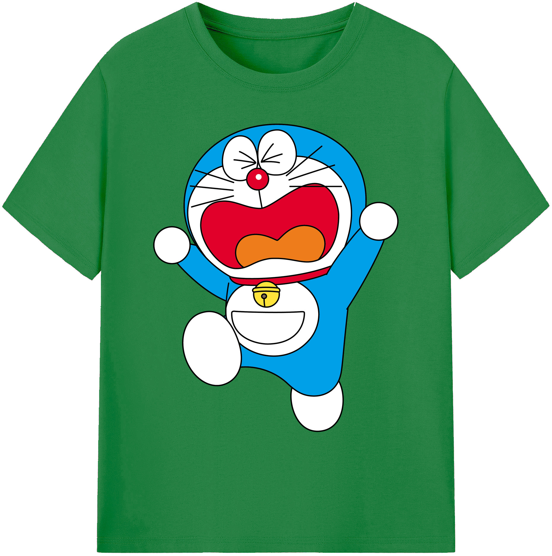 （画像用） ドラえもん Doraemon 綿100％ メンズ半袖Tシャツ｜肌触りやわらか＆通気性