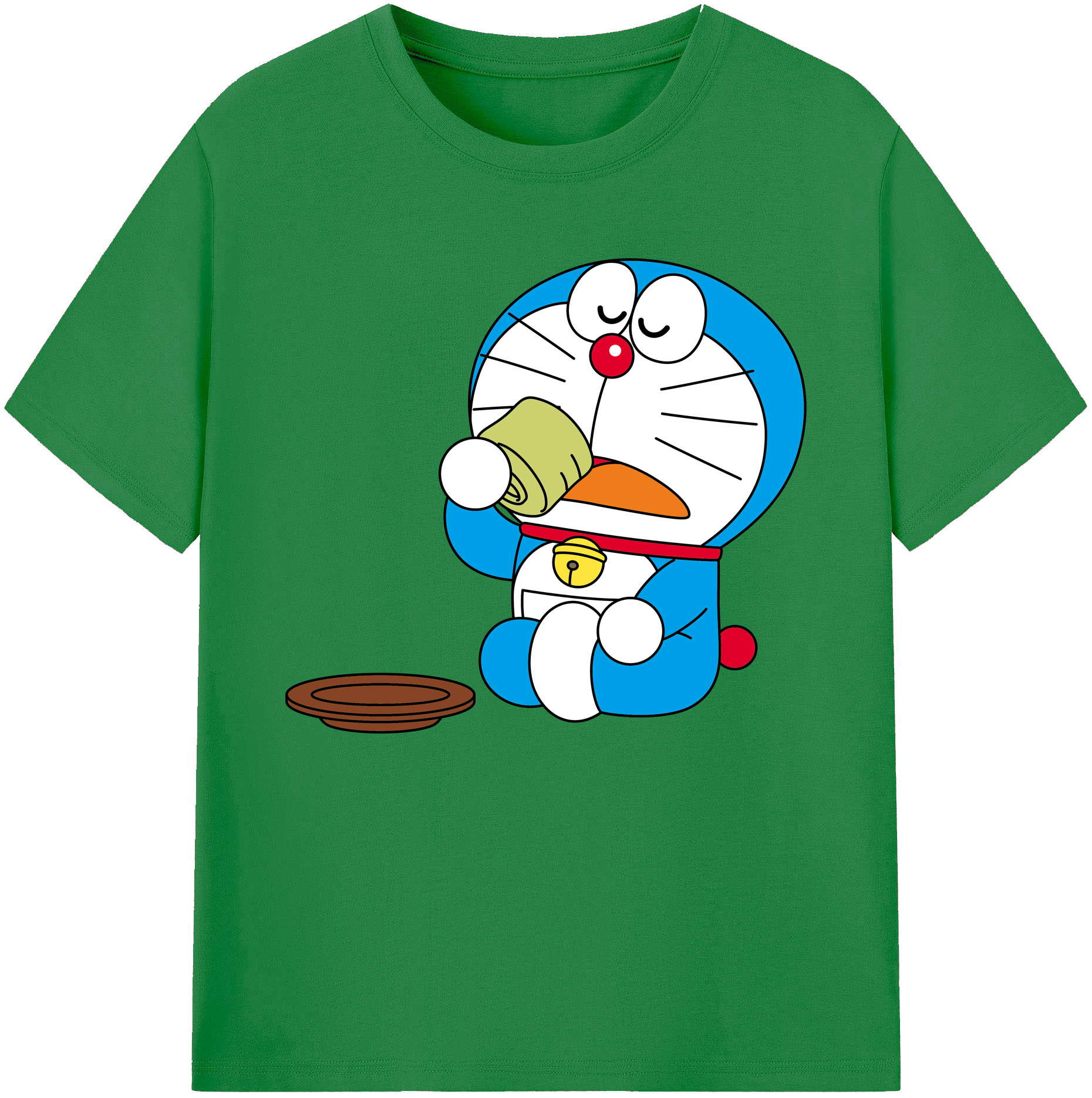（画像用） ドラえもん Doraemon 綿100％ メンズ半袖Tシャツ｜肌触りやわらか＆通気性