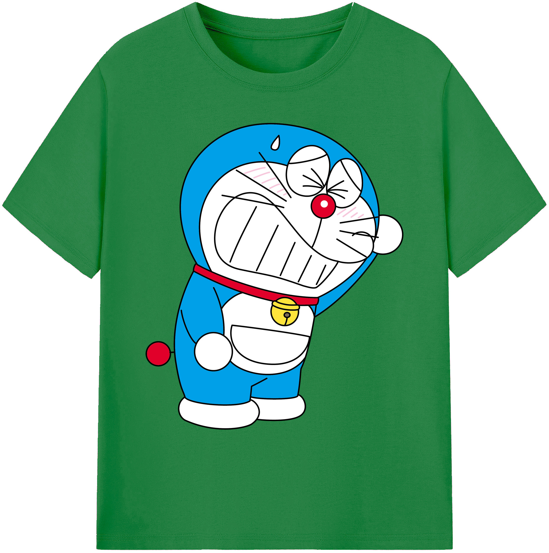 （画像用） ドラえもん Doraemon 綿100％ メンズ半袖Tシャツ｜肌触りやわらか＆通気性