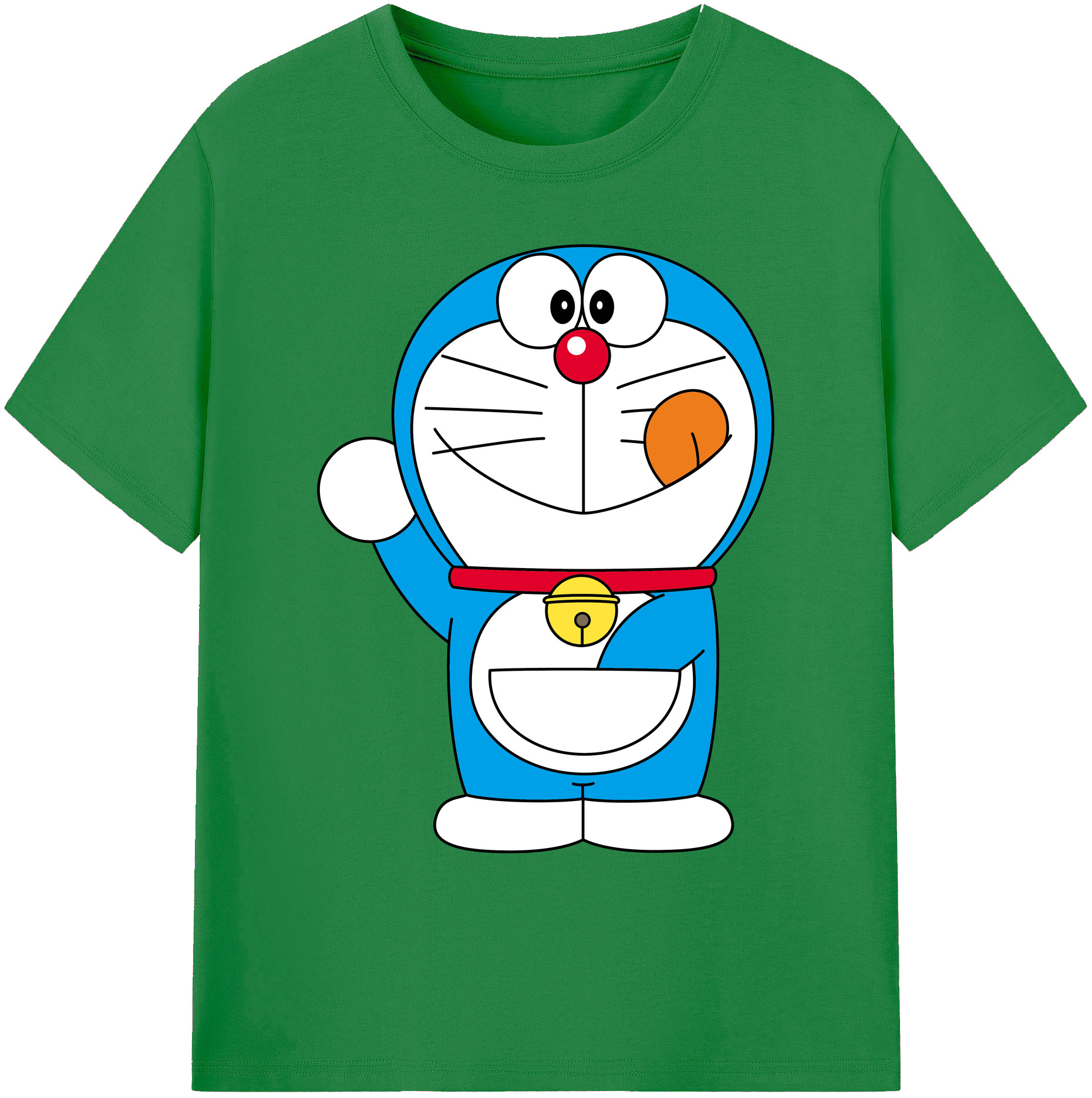 （画像用） ドラえもん Doraemon 綿100％ メンズ半袖Tシャツ｜肌触りやわらか＆通気性