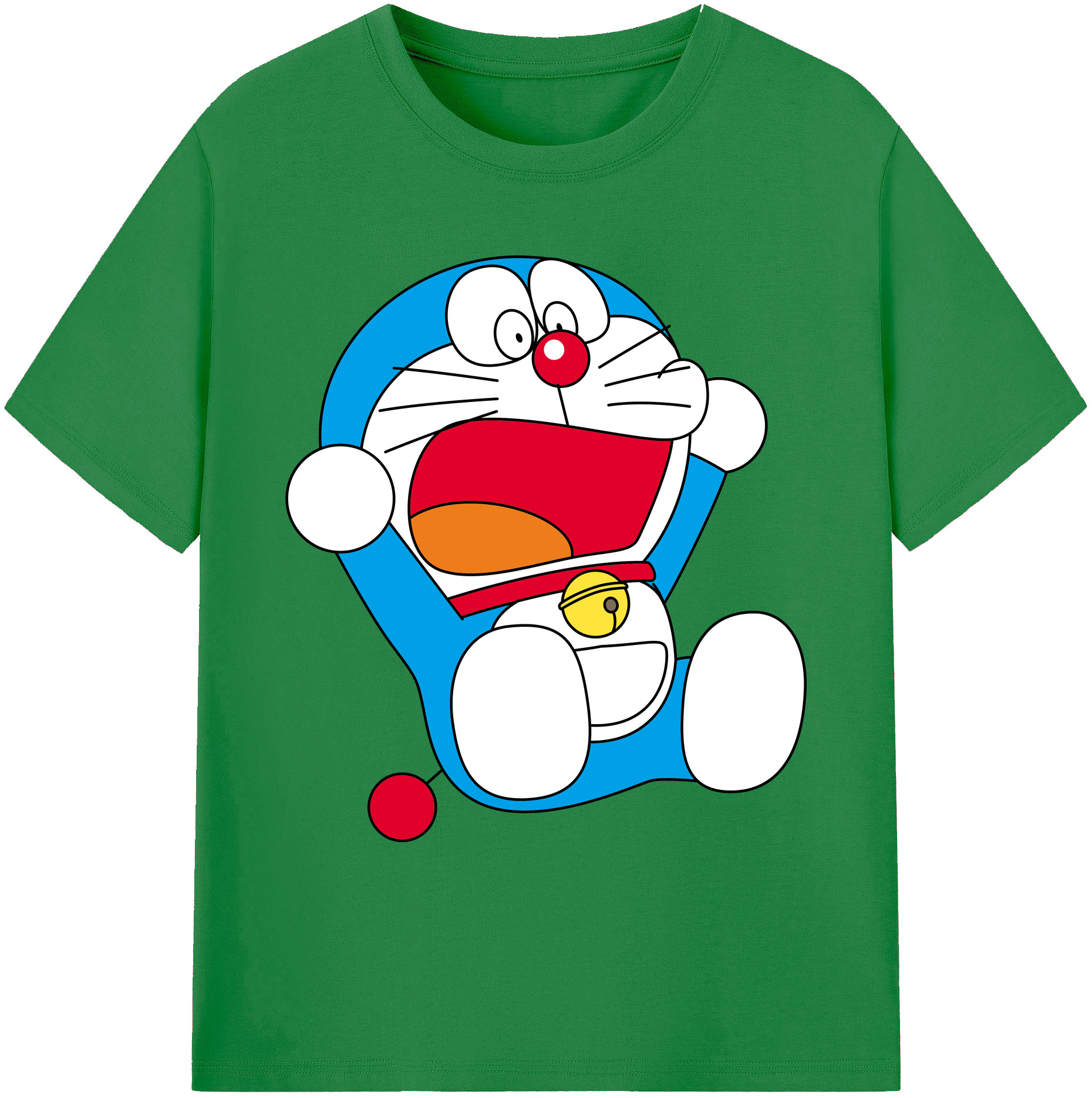 （画像用） ドラえもん Doraemon 綿100％ メンズ半袖Tシャツ｜肌触りやわらか＆通気性
