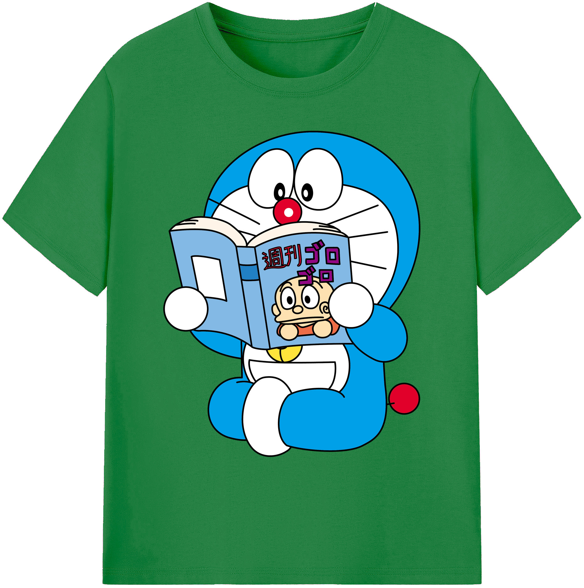 （画像用） ドラえもん Doraemon 綿100％ メンズ半袖Tシャツ｜肌触りやわらか＆通気性