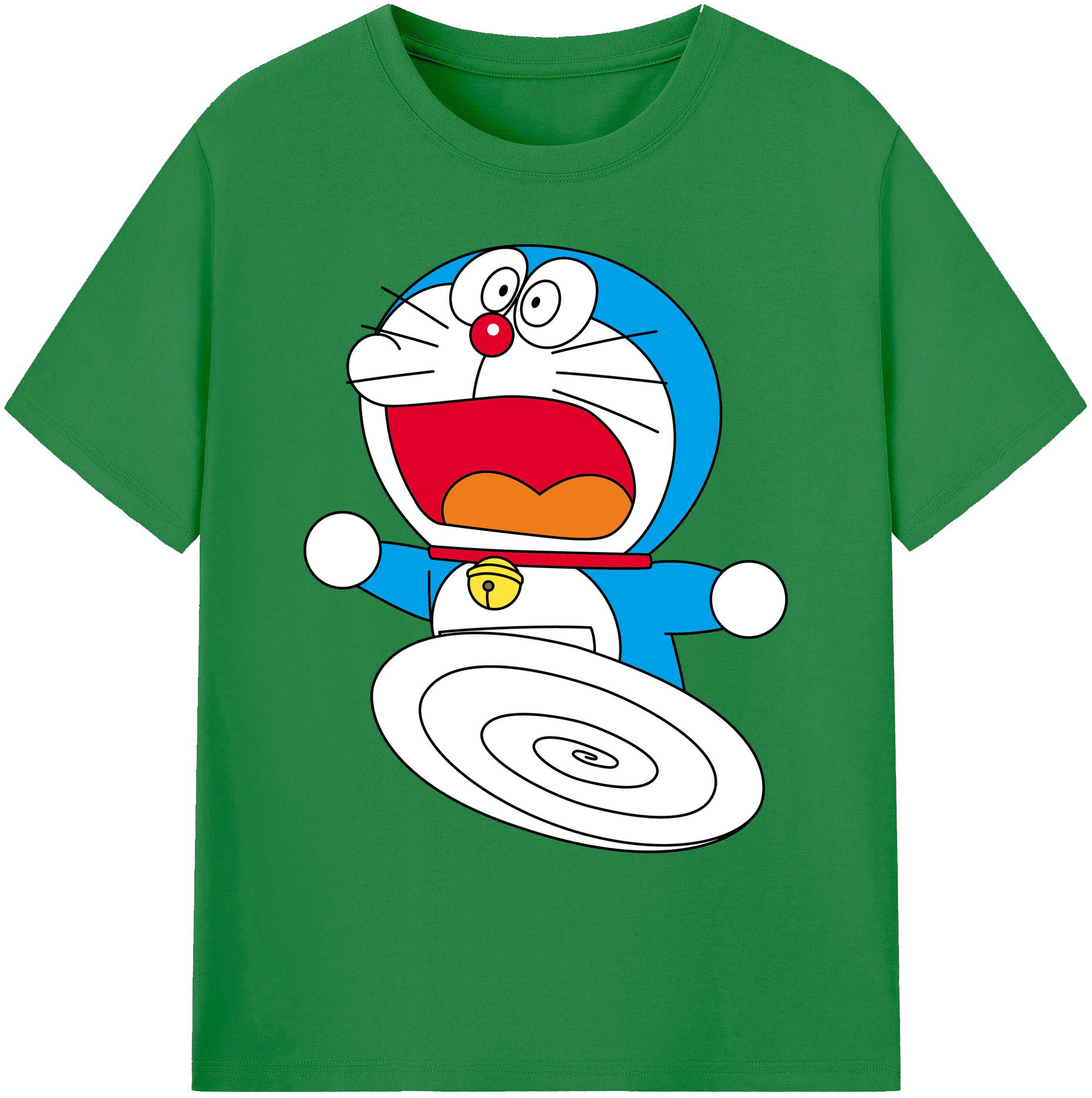 （画像用） ドラえもん Doraemon 綿100％ メンズ半袖Tシャツ｜肌触りやわらか＆通気性