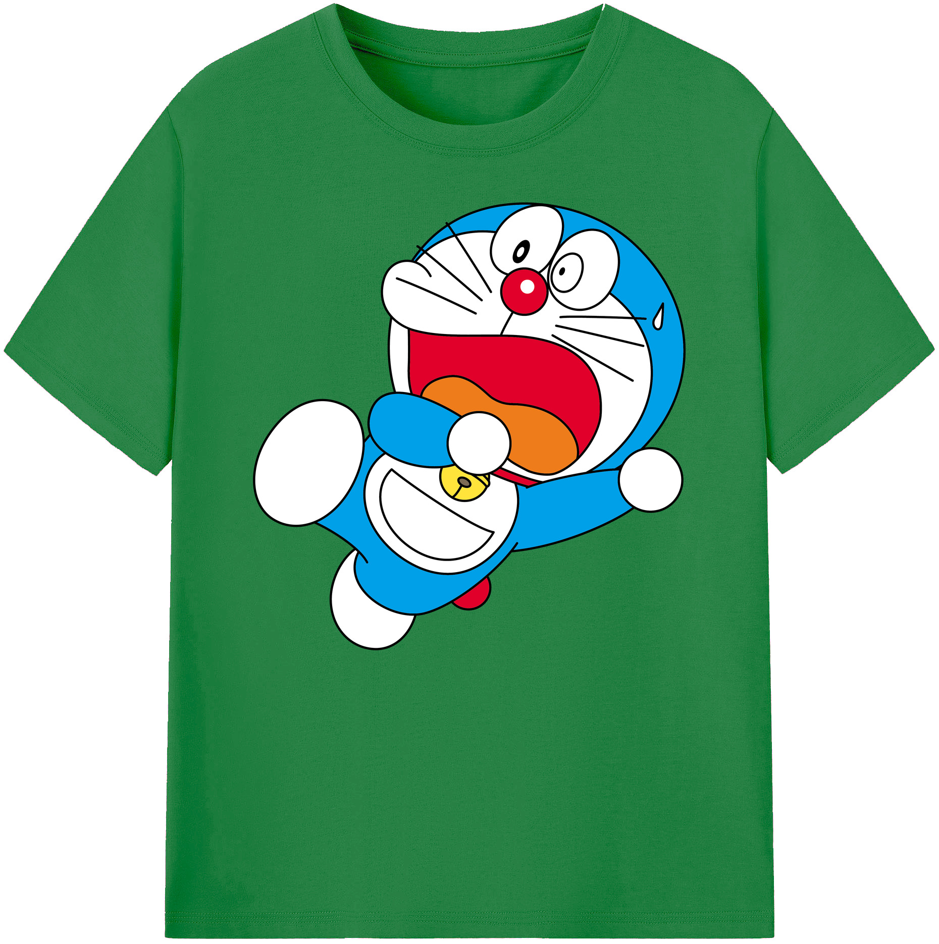 （画像用） ドラえもん Doraemon 綿100％ メンズ半袖Tシャツ｜肌触りやわらか＆通気性