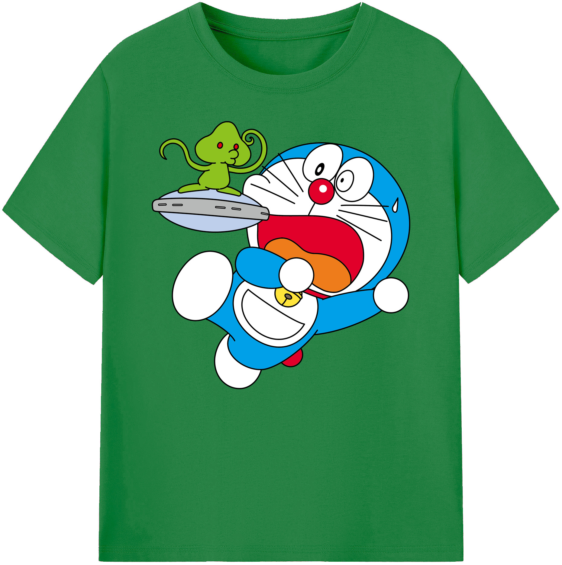 （画像用） ドラえもん Doraemon 綿100％ メンズ半袖Tシャツ｜肌触りやわらか＆通気性