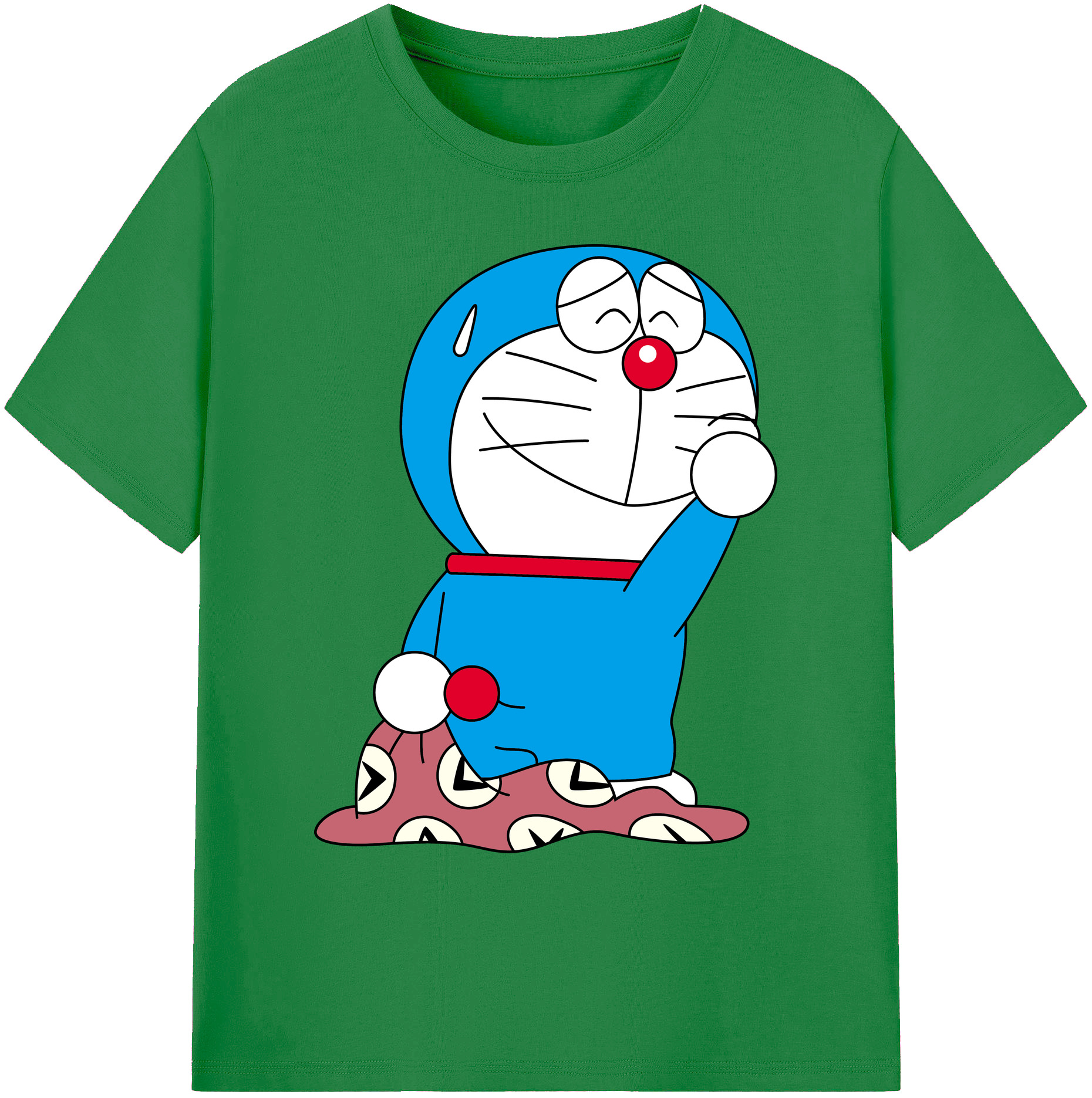 （画像用） ドラえもん Doraemon 綿100％ メンズ半袖Tシャツ｜肌触りやわらか＆通気性