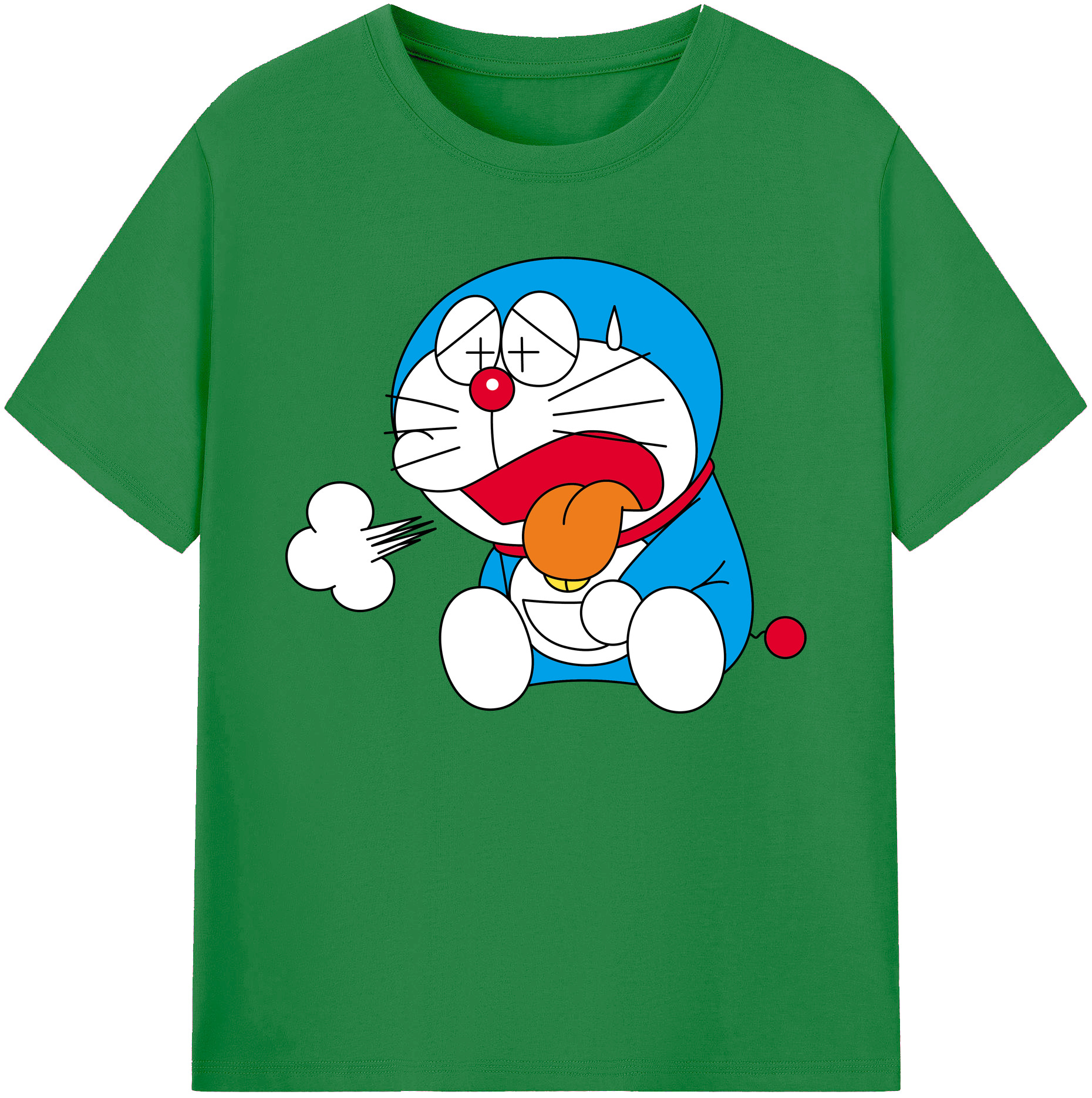 （画像用） ドラえもん Doraemon 綿100％ メンズ半袖Tシャツ｜肌触りやわらか＆通気性