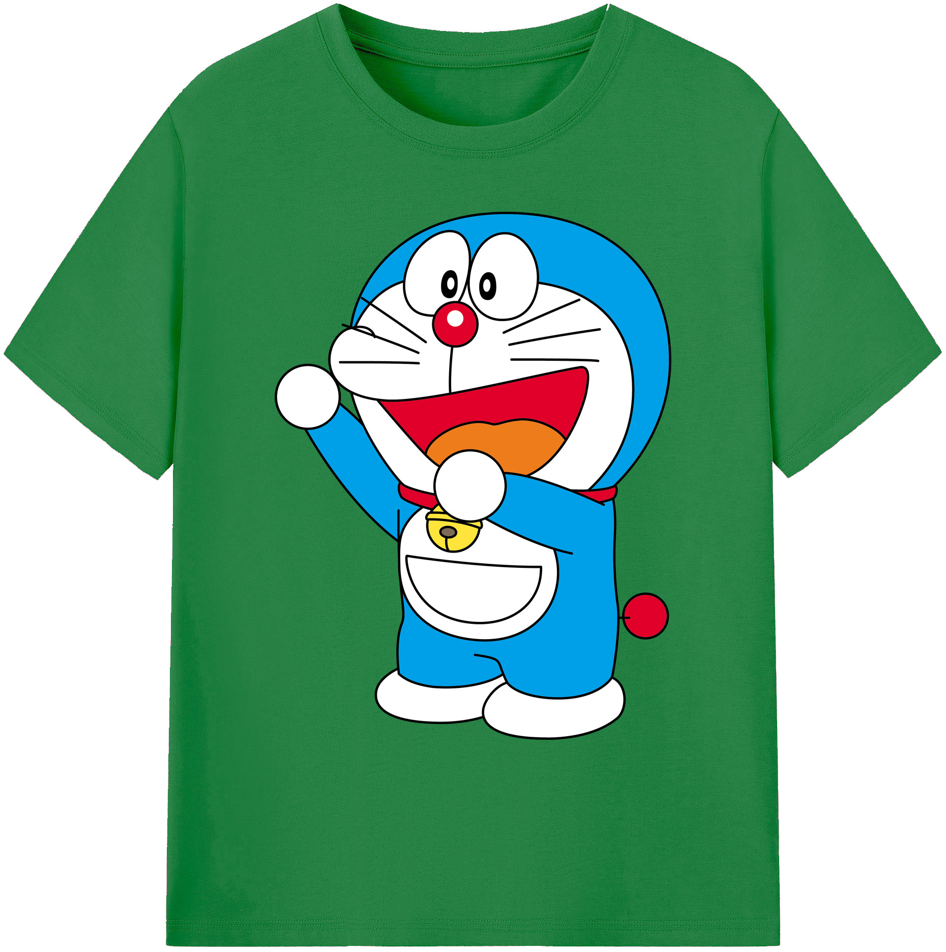 （画像用） ドラえもん Doraemon 綿100％ メンズ半袖Tシャツ｜肌触りやわらか＆通気性